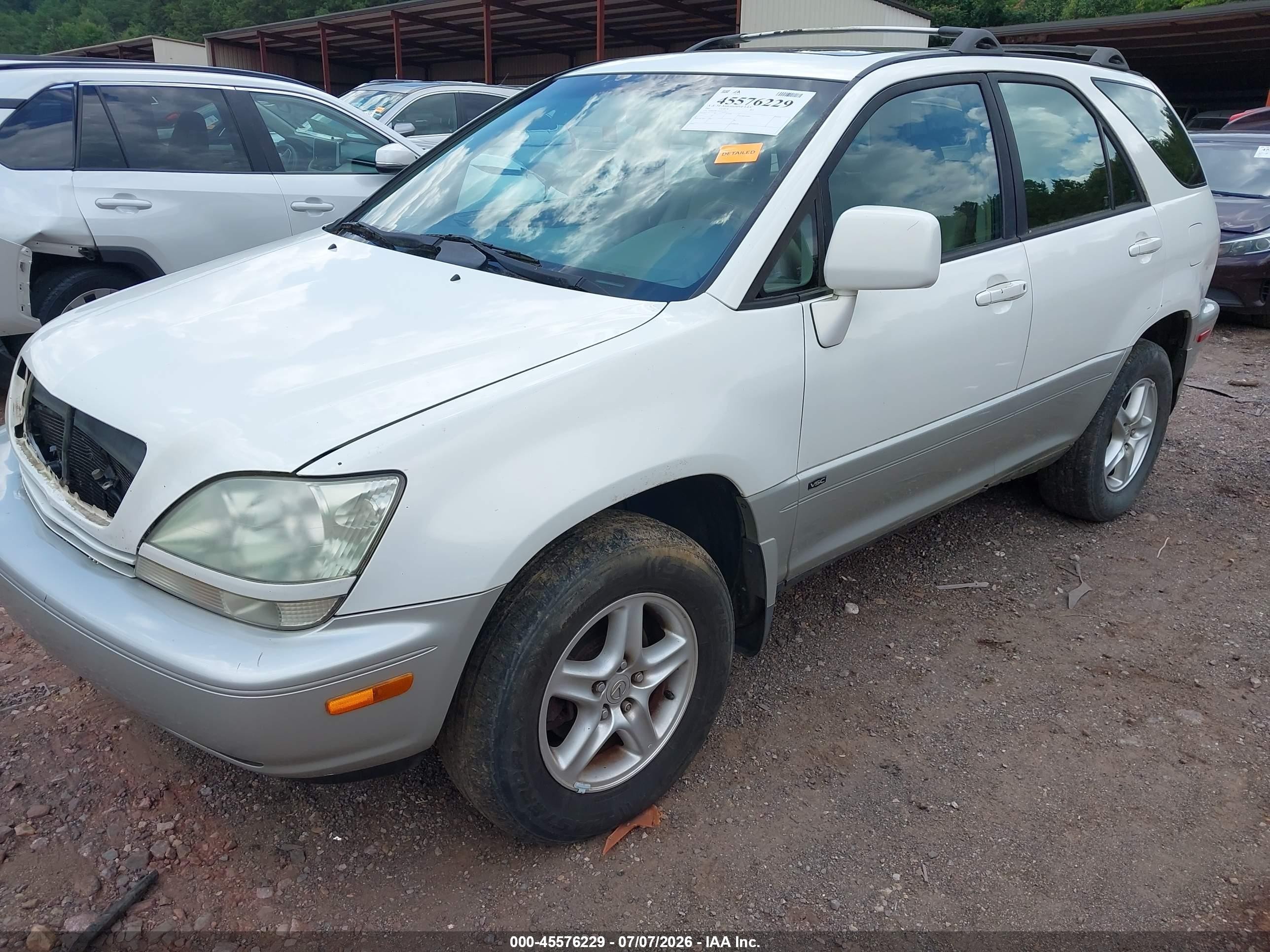 2001 Lexus Rx 300   White vin: JTJHF10U710176746