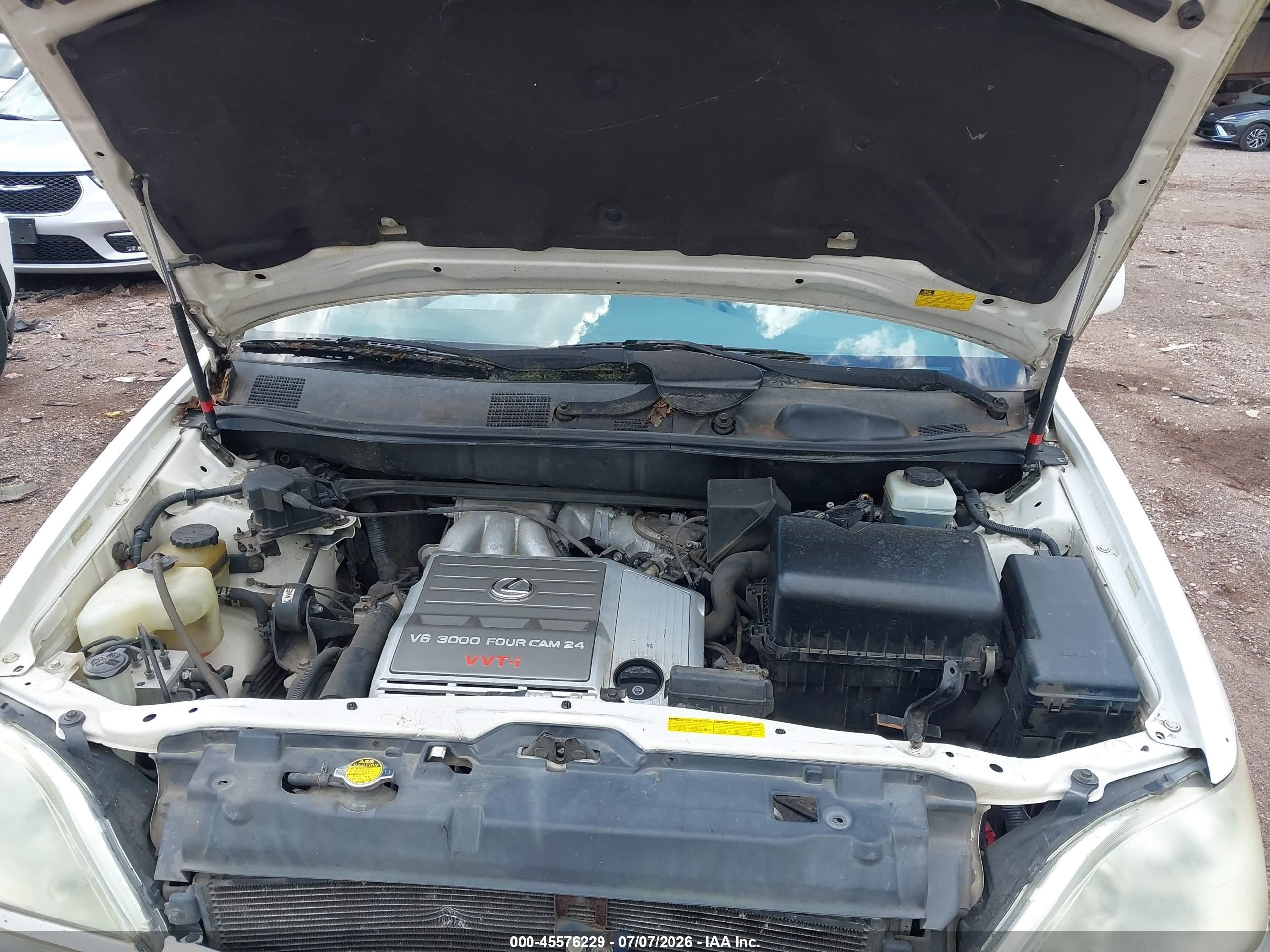 2001 Lexus Rx 300   White vin: JTJHF10U710176746