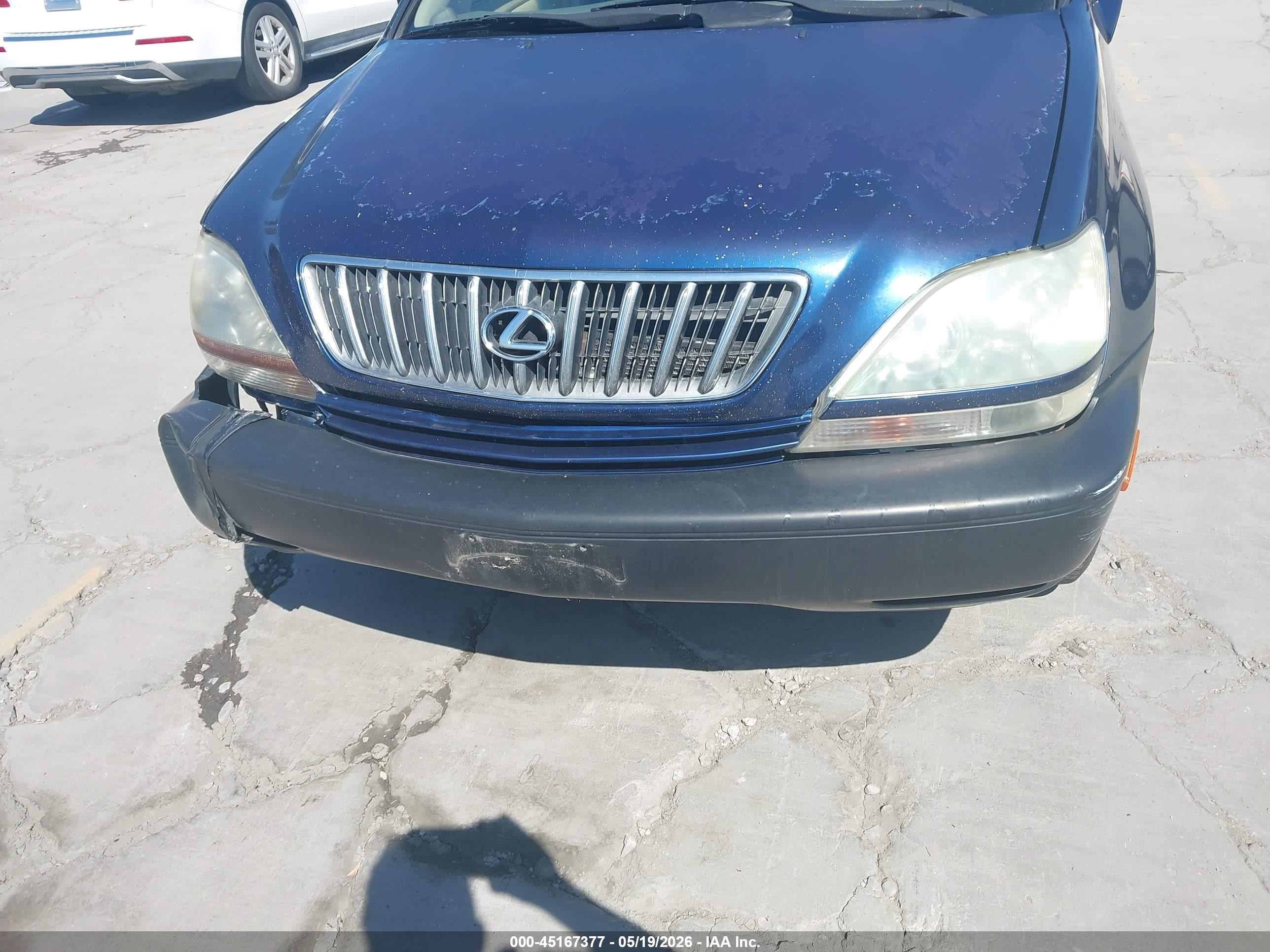 2001 Lexus Rx 300   Blue vin: JTJHF10U710231096