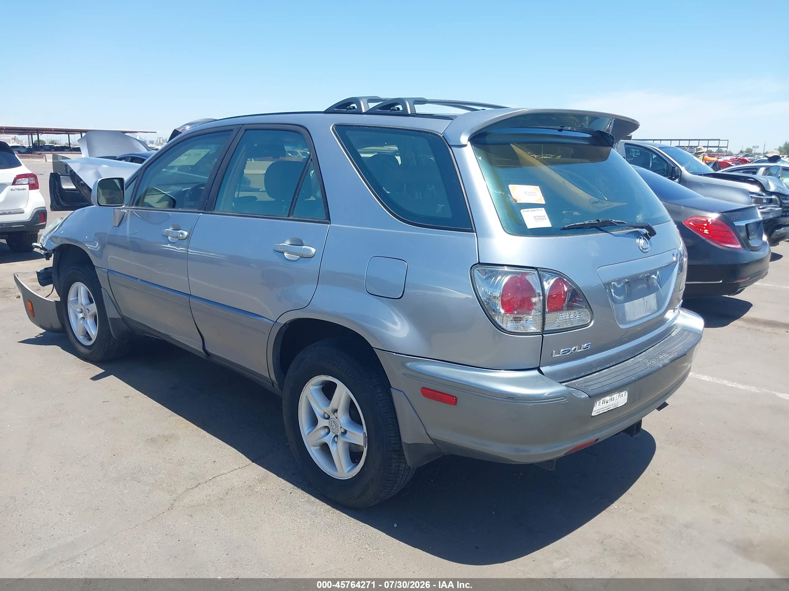 2002 Lexus Rx 300   Silver vin: JTJHF10U720252466