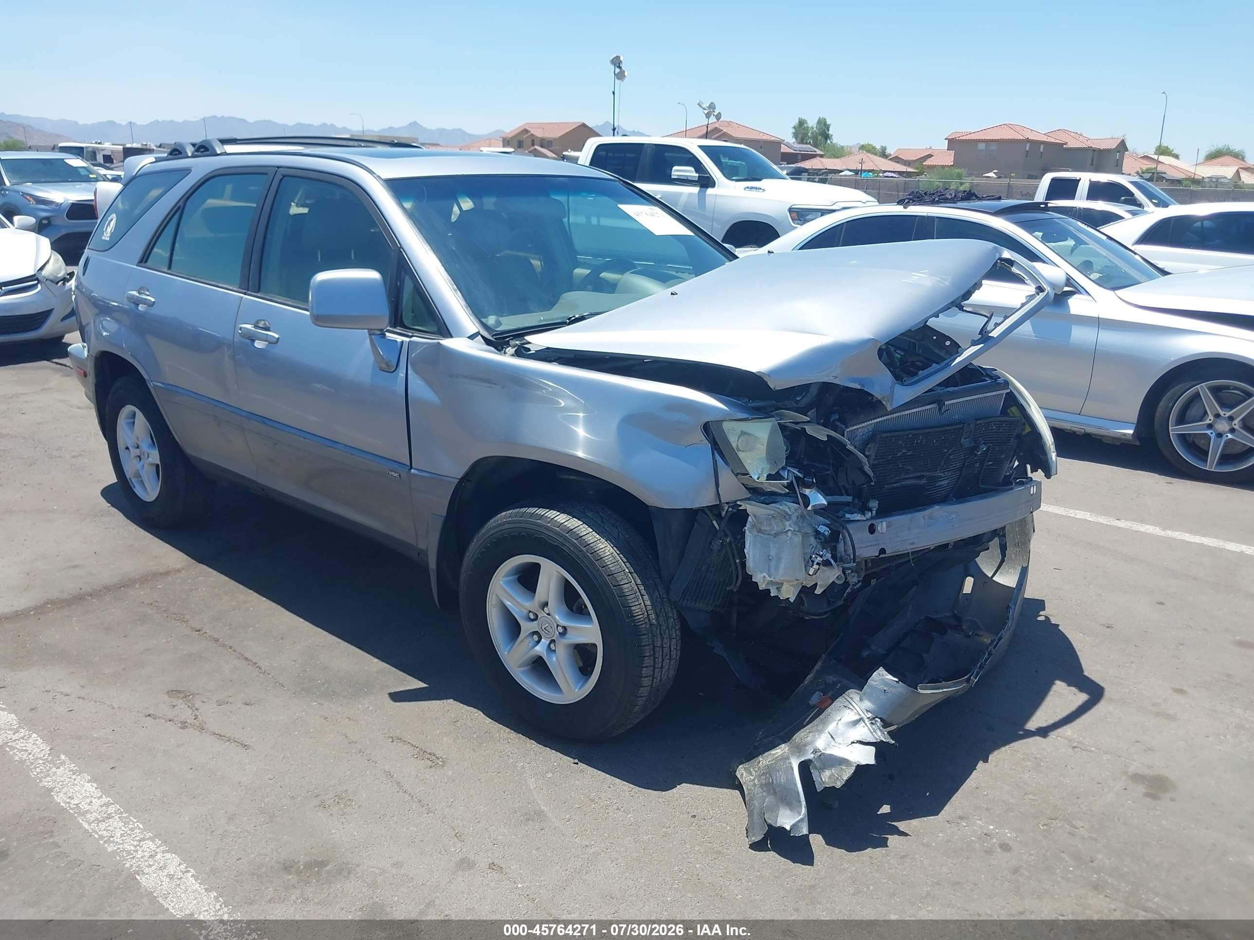 2002 Lexus Rx 300   Silver vin: JTJHF10U720252466