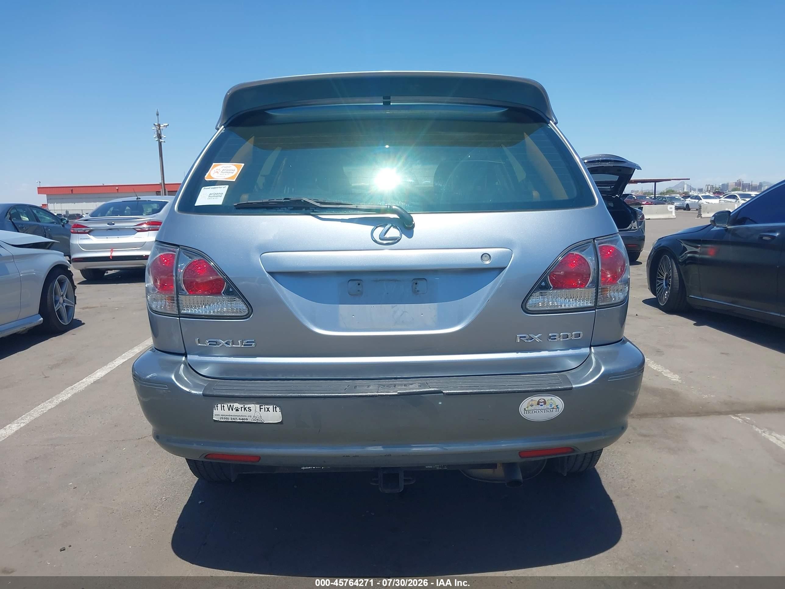 2002 Lexus Rx 300   Silver vin: JTJHF10U720252466