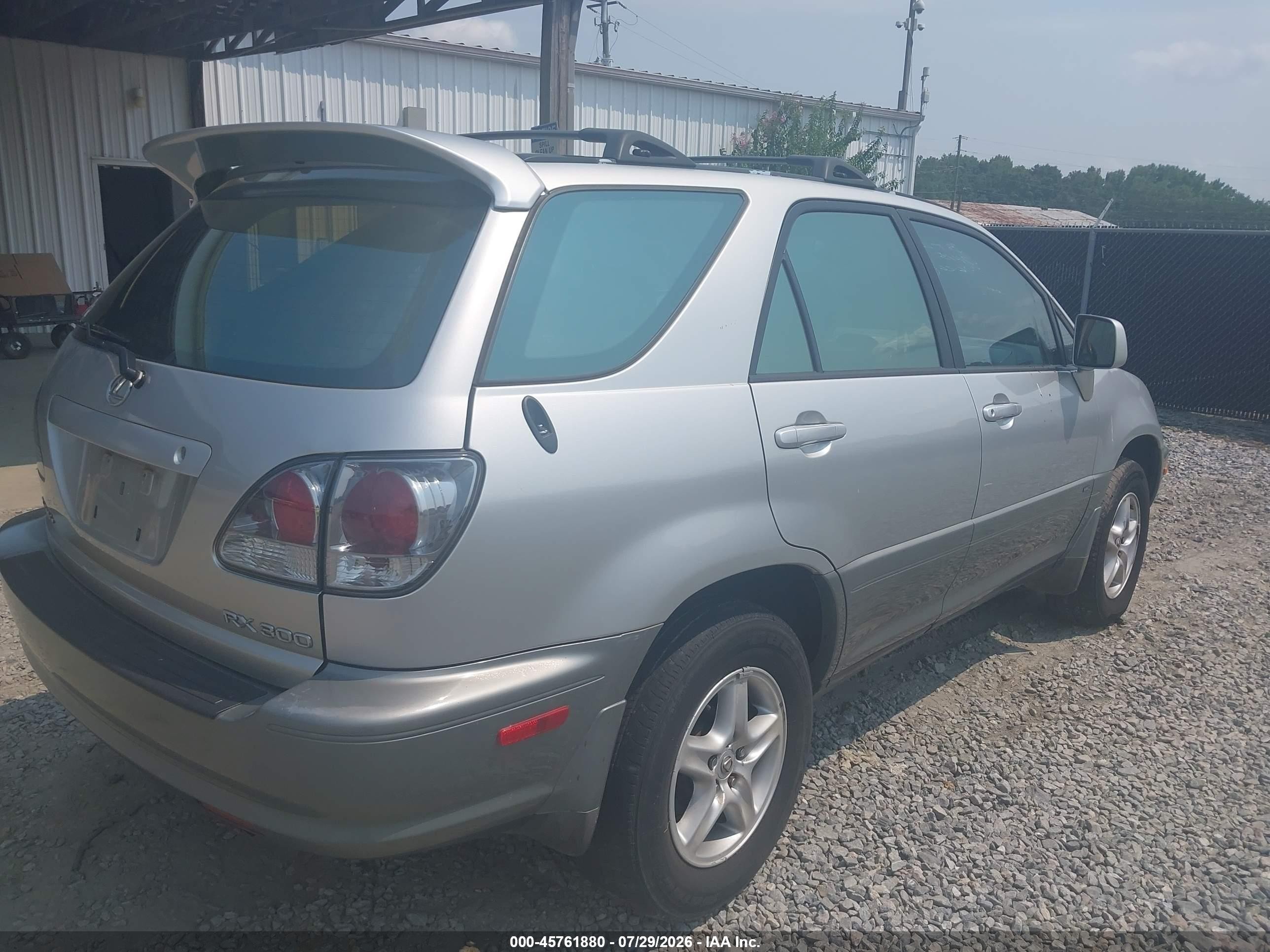 2002 Lexus Rx 300   Silver vin: JTJHF10U720267145