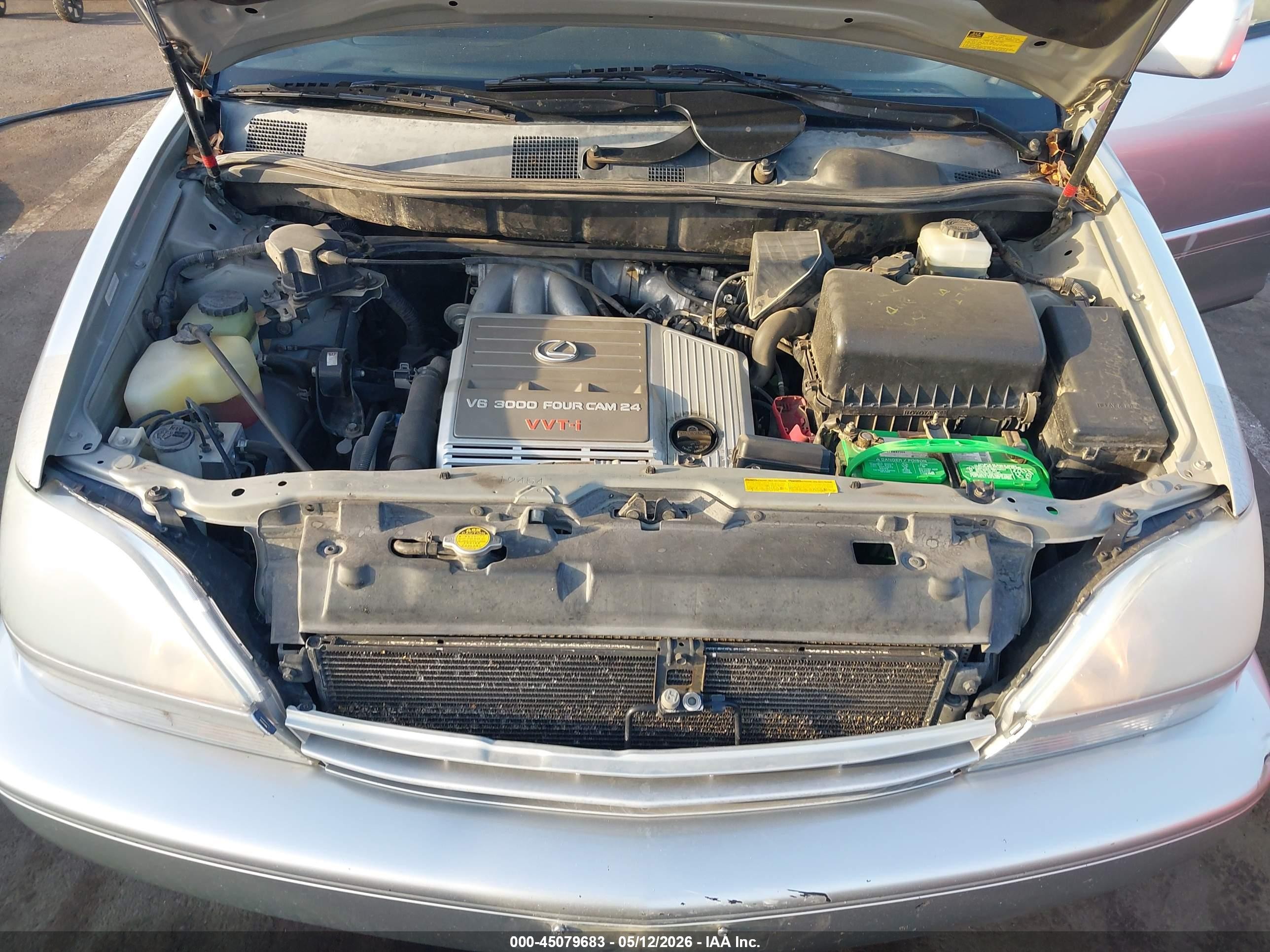 2001 Lexus Rx 300   Silver vin: JTJHF10U810212475