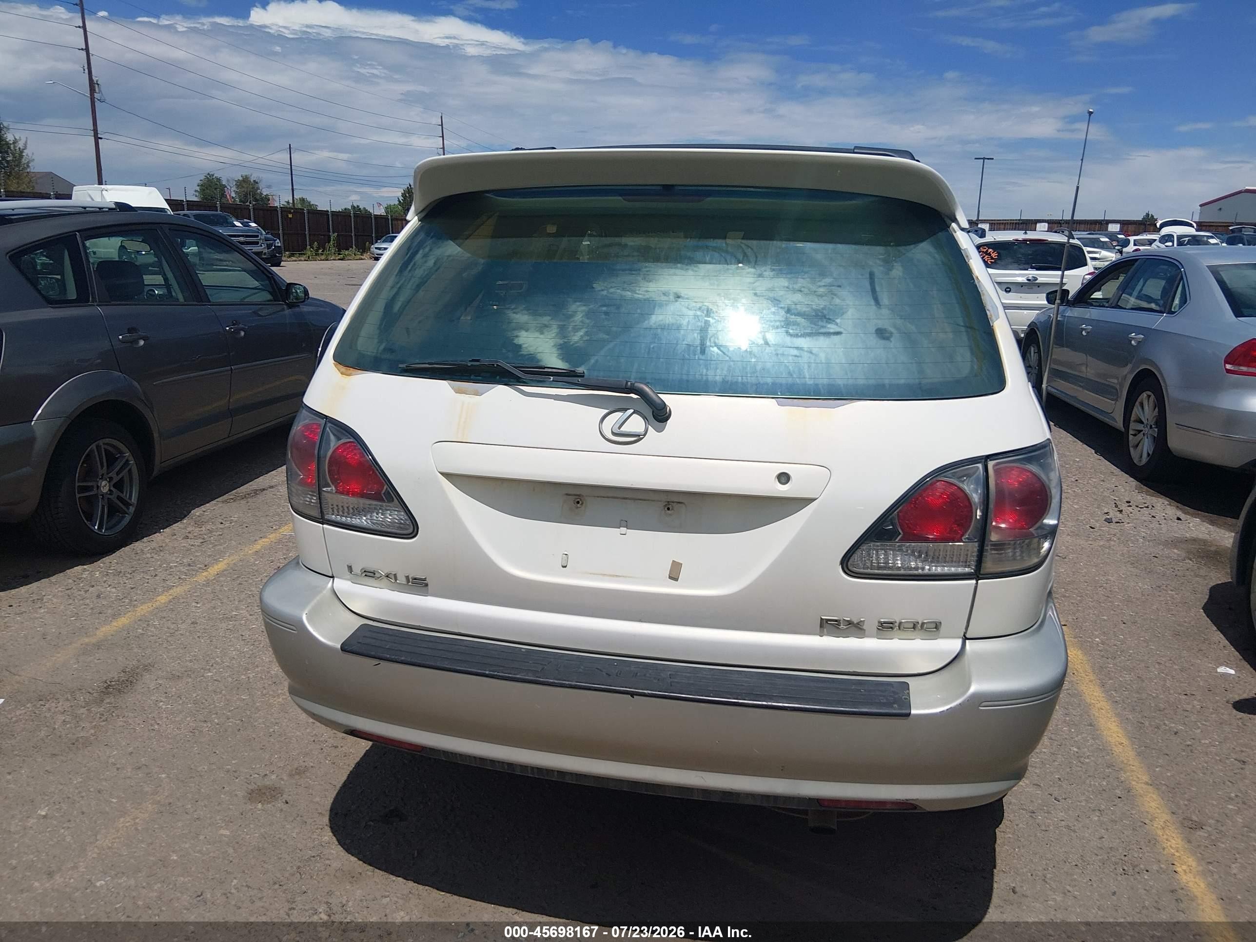 2001 Lexus Rx 300 White vin: JTJHF10U910186517