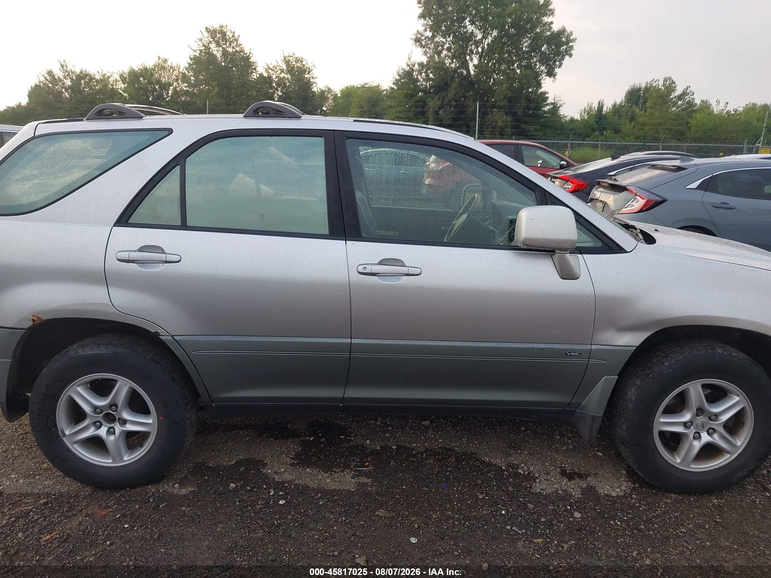 2001 Lexus Rx 300   Silver vin: JTJHF10U910190213