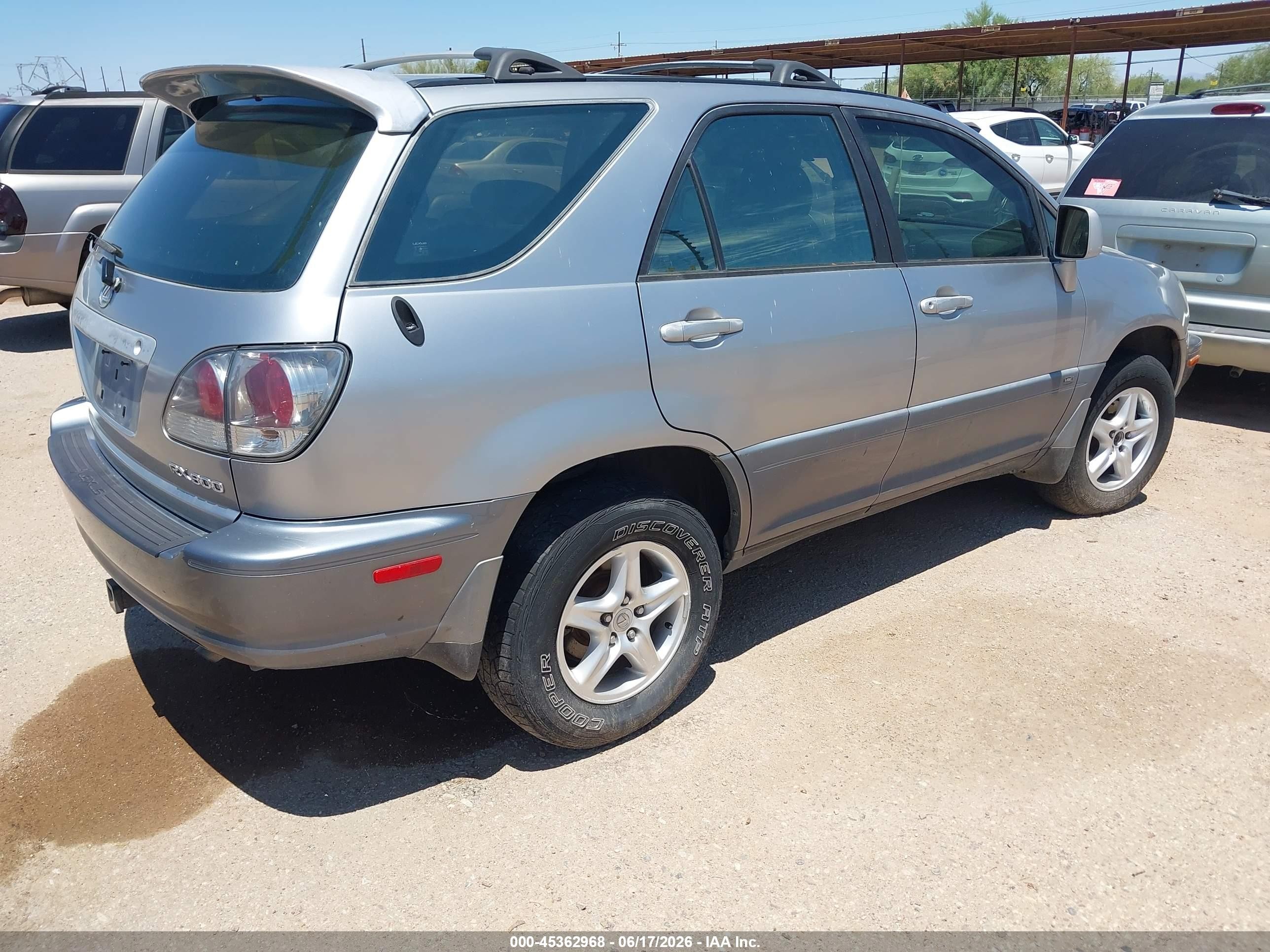 2001 Lexus Rx 300   Серебряный vin: JTJHF10U910225655