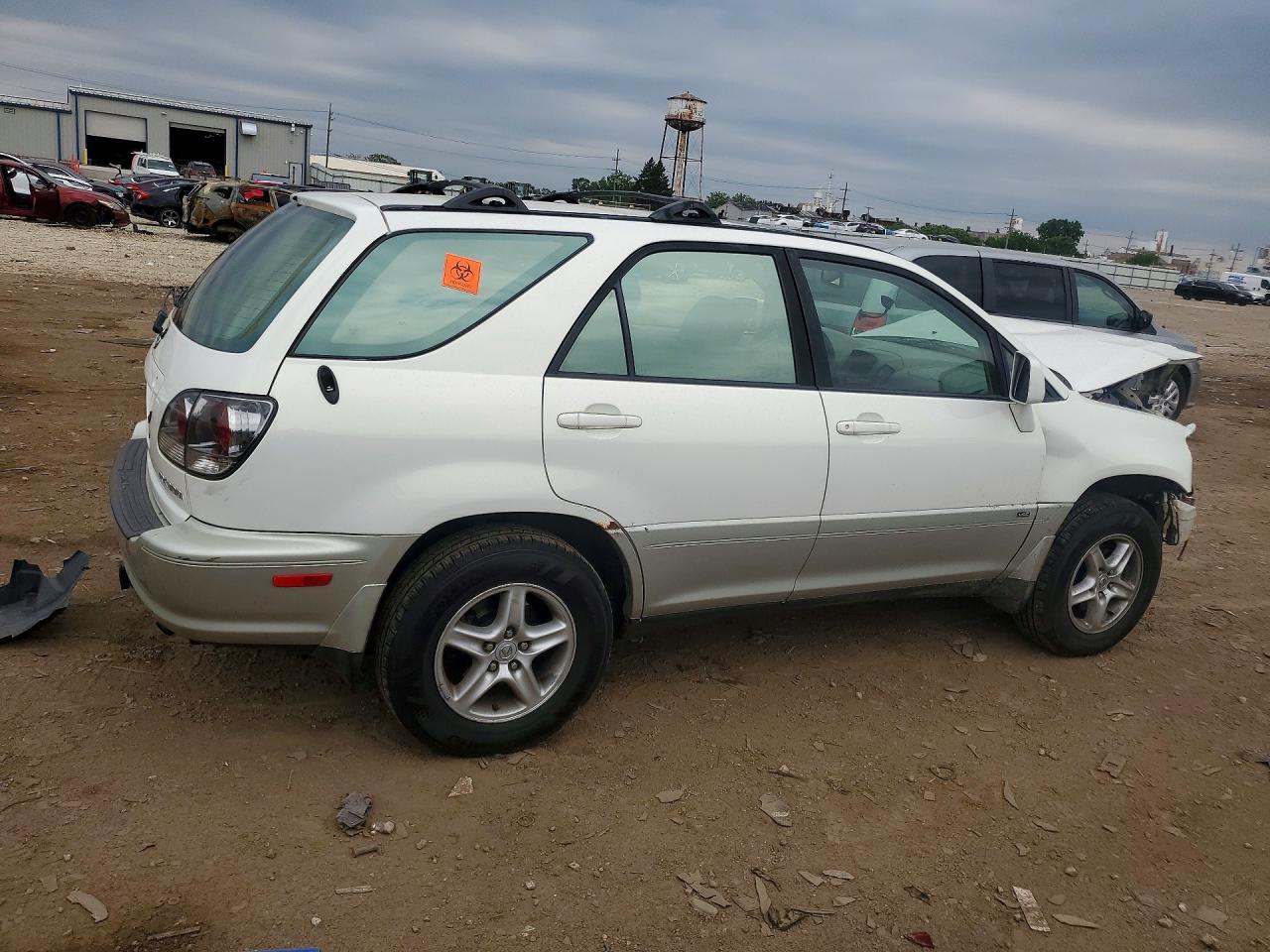 2001 Lexus Rx 300 White vin: JTJHF10U910227101