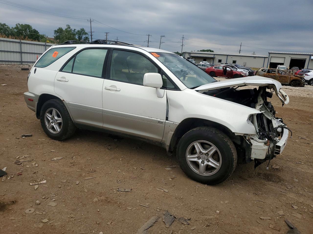 2001 Lexus Rx 300 White vin: JTJHF10U910227101