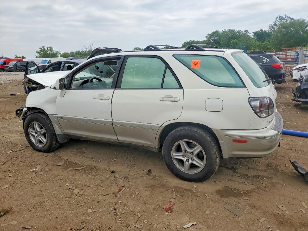 2001 Lexus Rx 300 White vin: JTJHF10U910227101