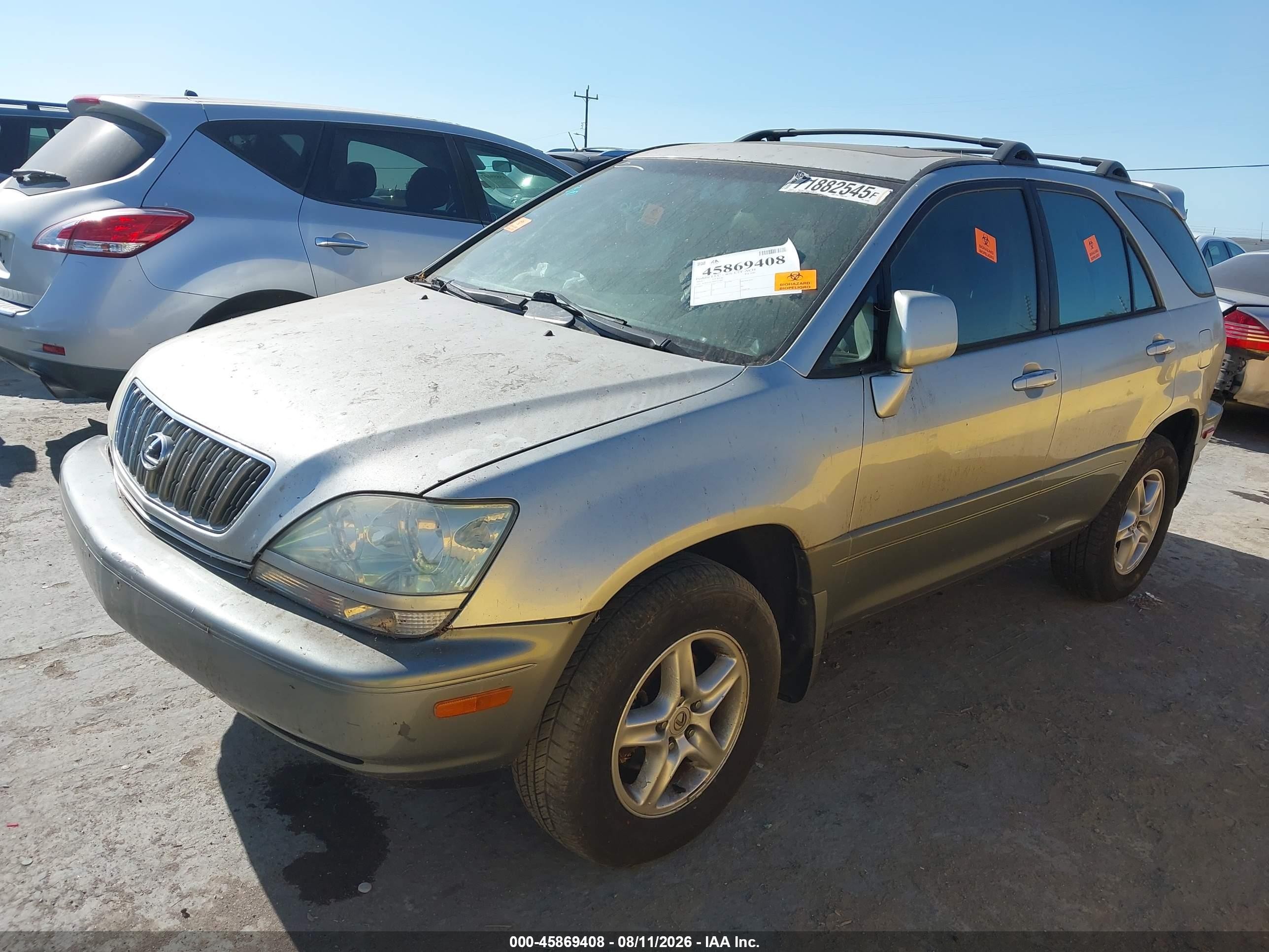 2003 Lexus Rx 300   Gray vin: JTJHF10U930311289