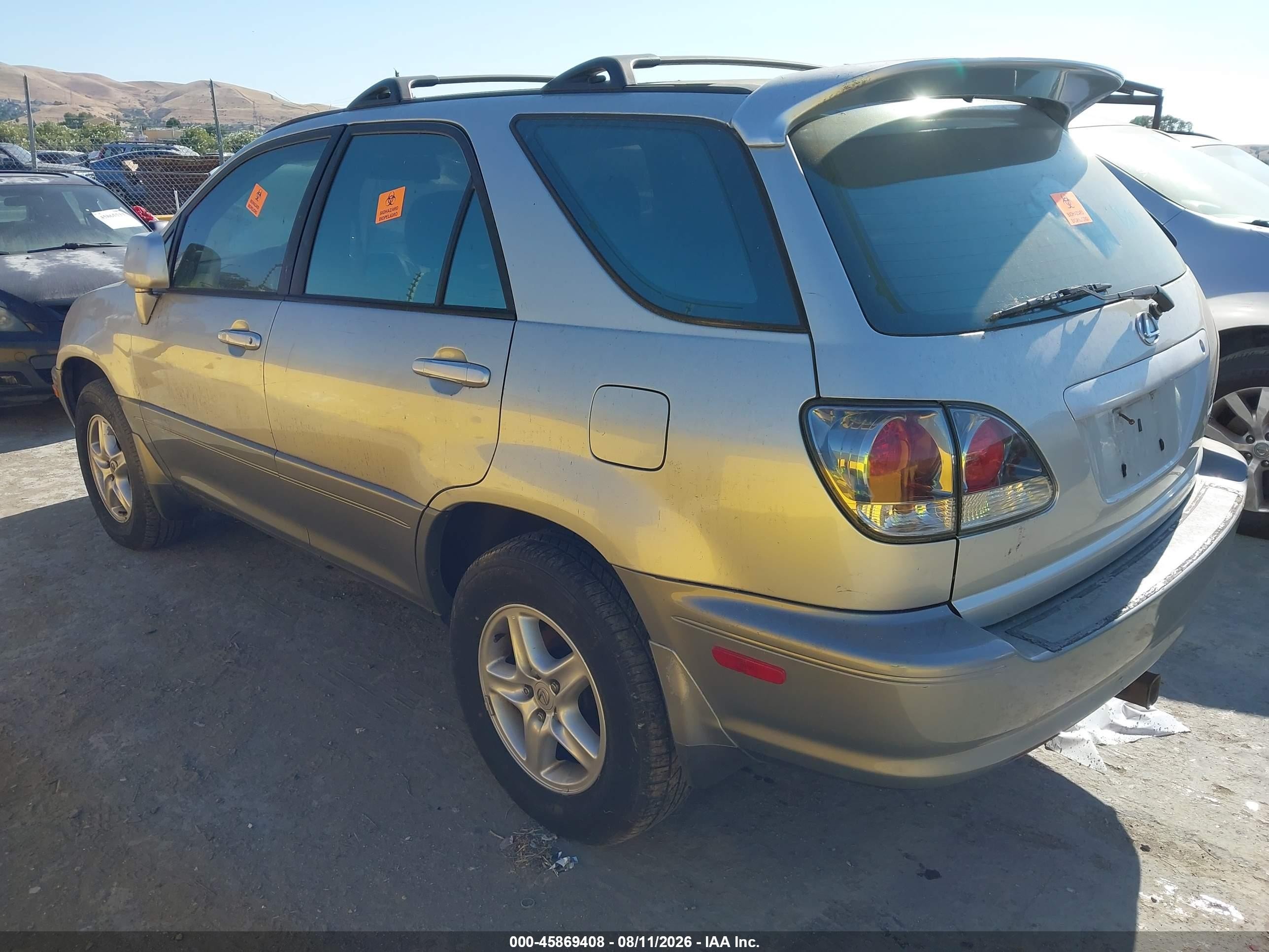 2003 Lexus Rx 300   Gray vin: JTJHF10U930311289