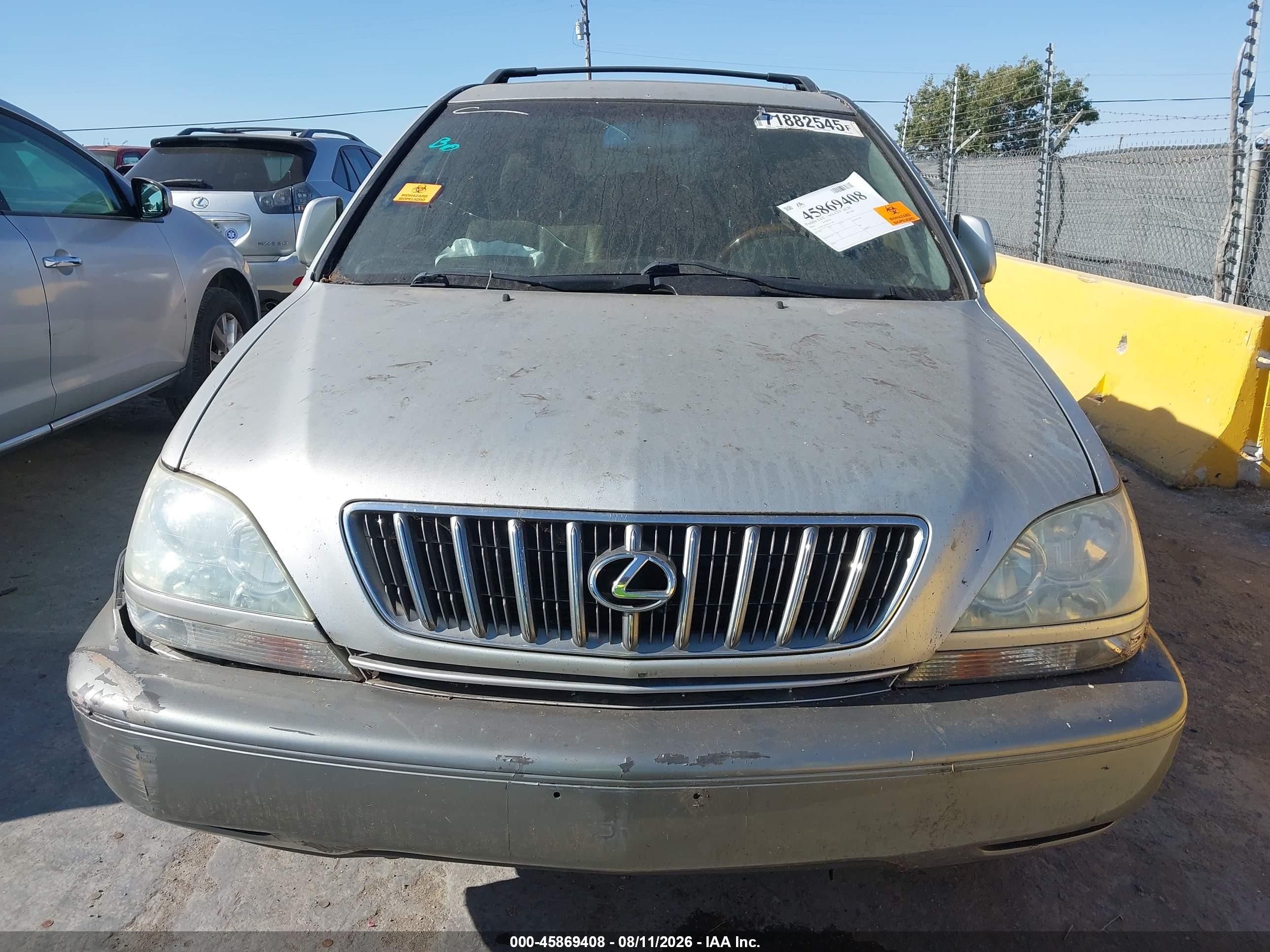 2003 Lexus Rx 300   Gray vin: JTJHF10U930311289