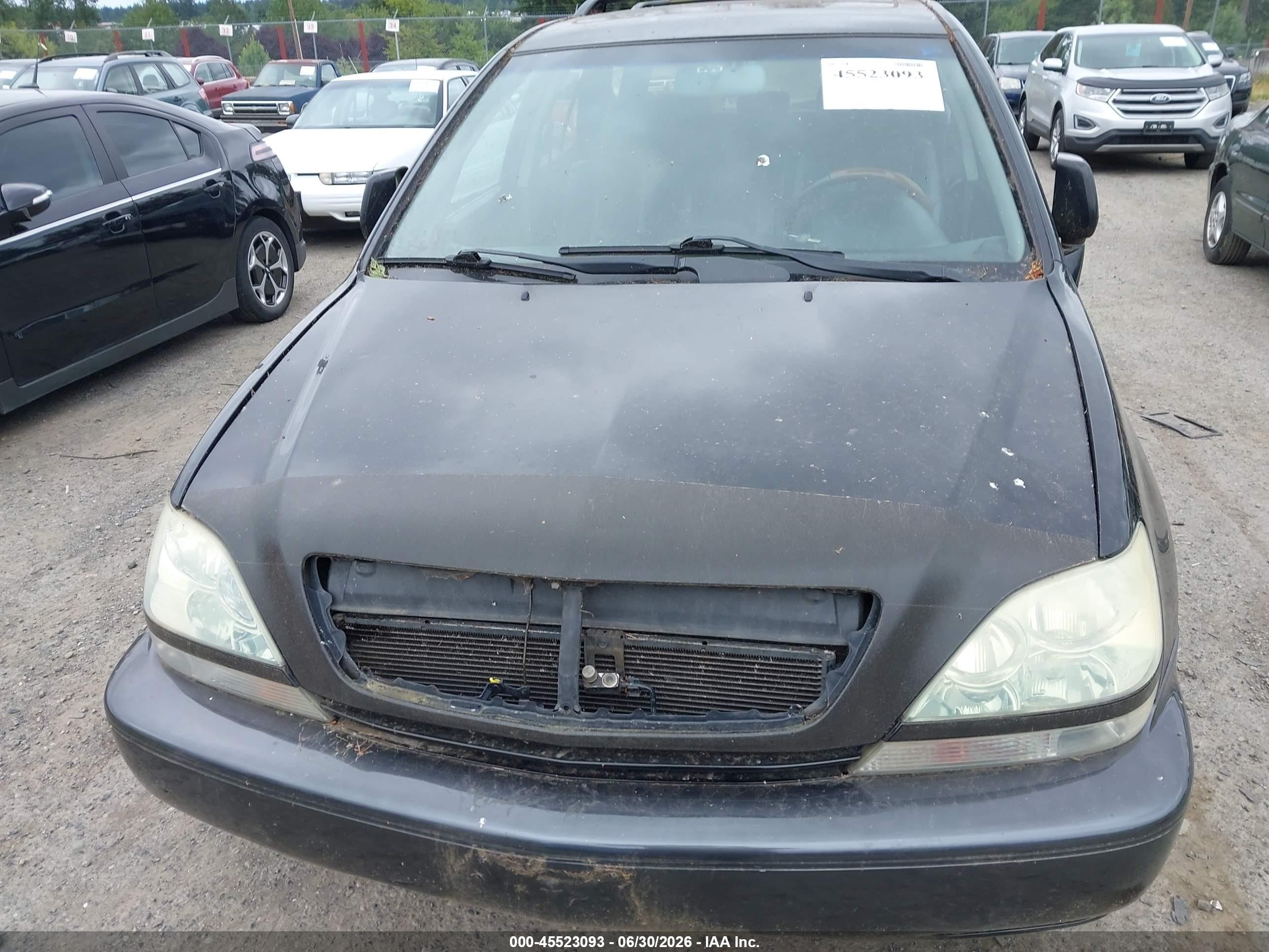2003 Lexus Rx 300   Black vin: JTJHF10U930312832