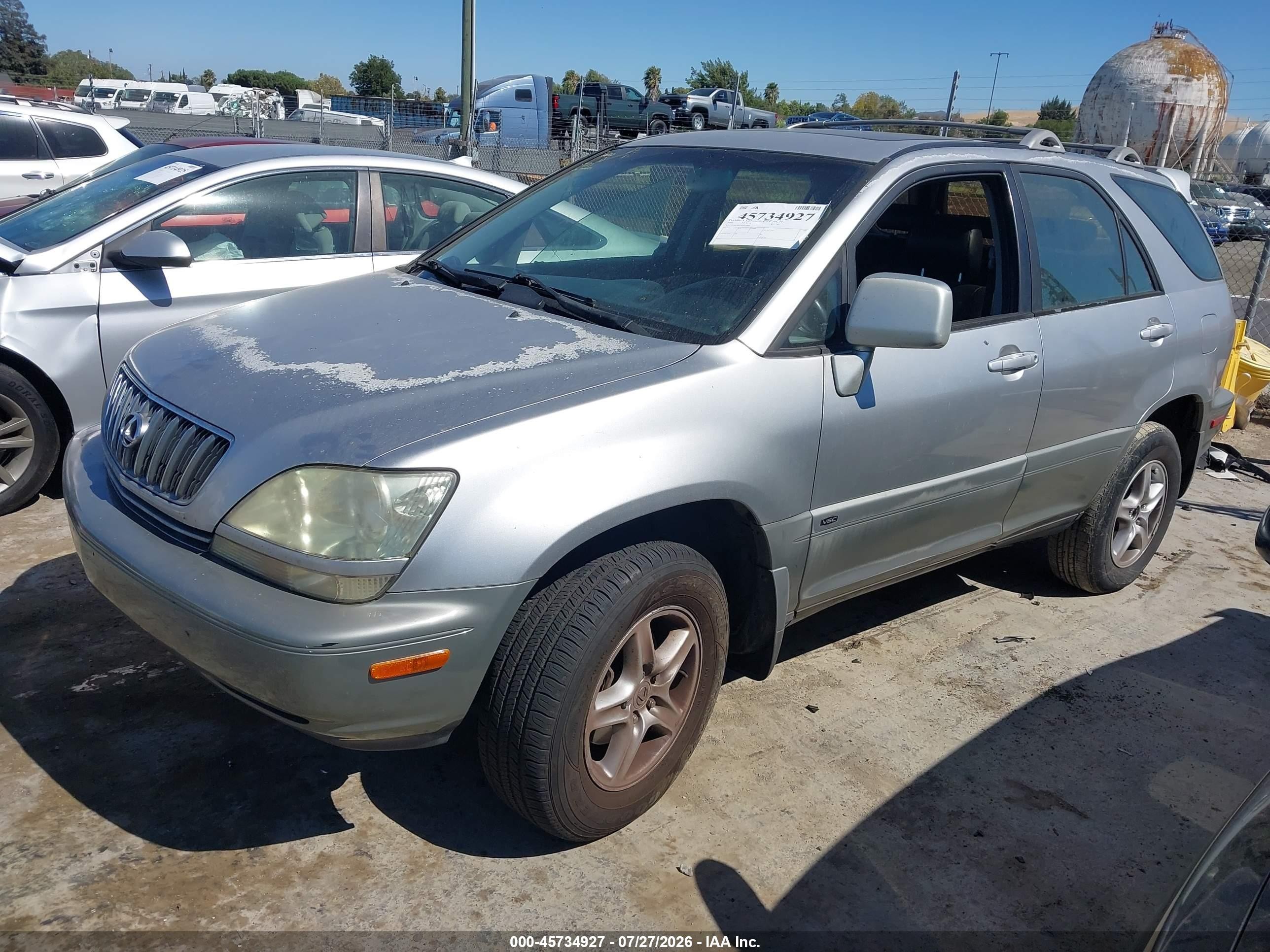 2001 Lexus Rx 300   Gray vin: JTJHF10UX10170889