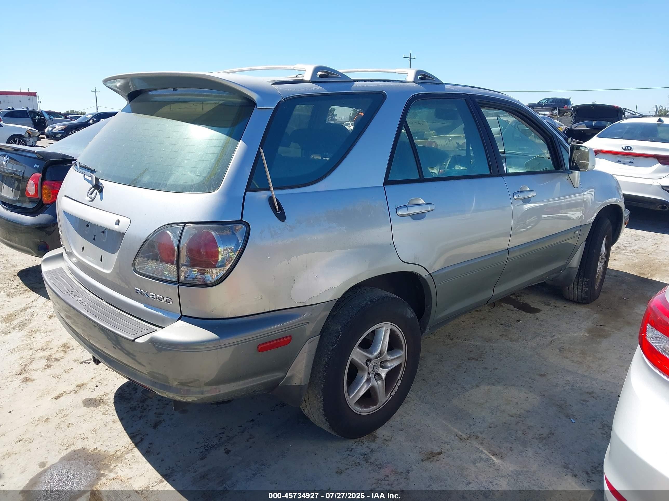 2001 Lexus Rx 300   Gray vin: JTJHF10UX10170889