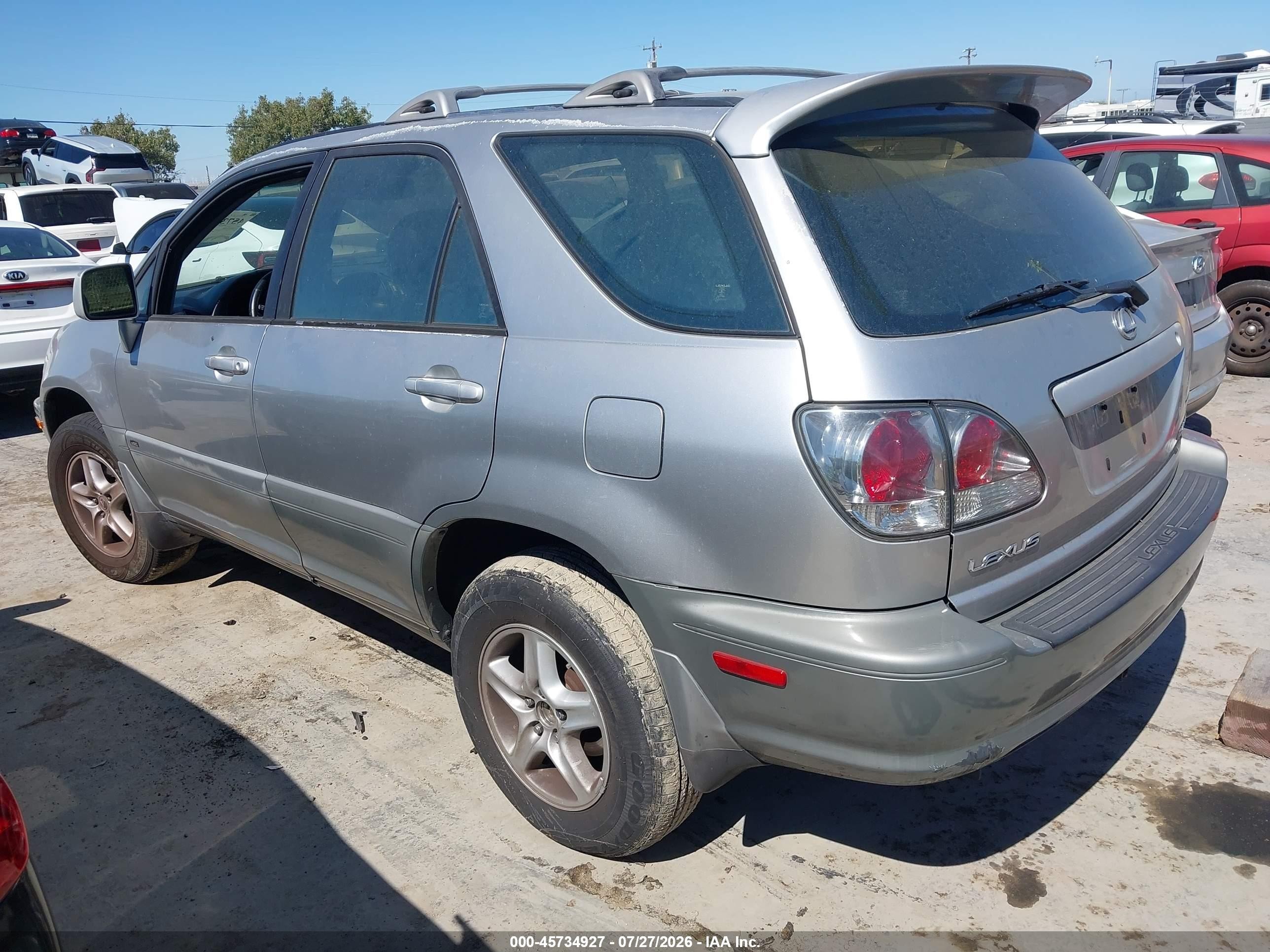 2001 Lexus Rx 300   Gray vin: JTJHF10UX10170889