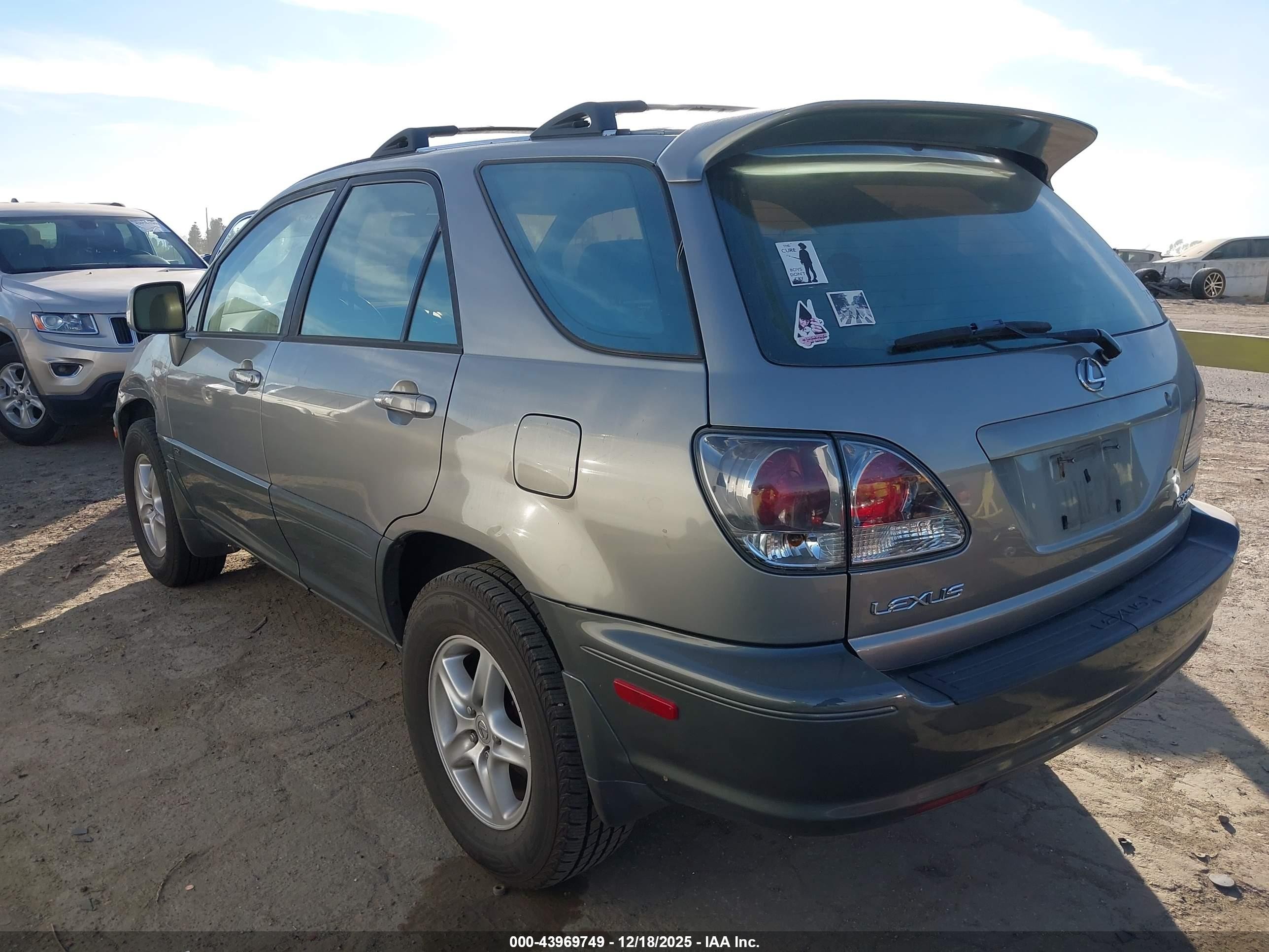 2001 Lexus Rx 300   Серый vin: JTJHF10UX10188146
