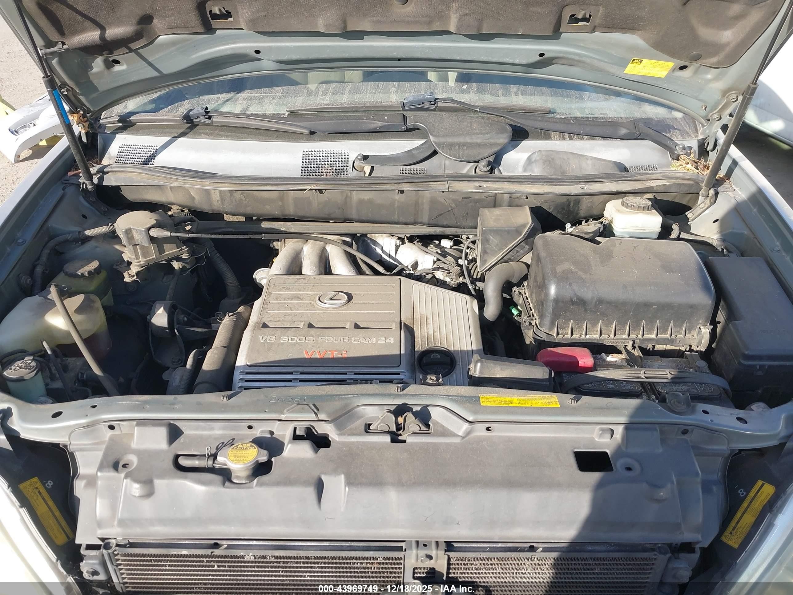 2001 Lexus Rx 300   Серый vin: JTJHF10UX10188146