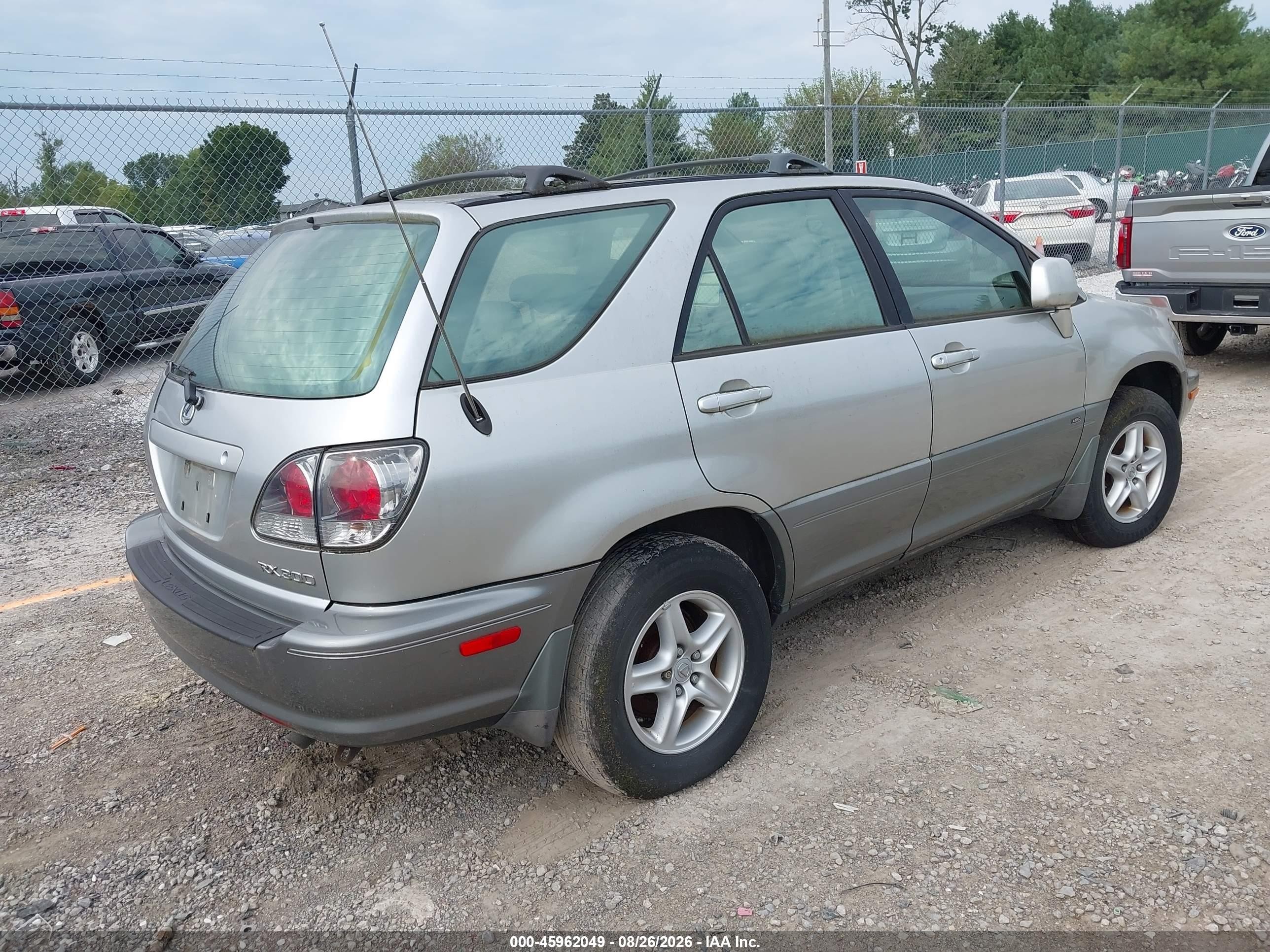 2001 Lexus Rx 300 Silver vin: JTJHF10UX10210906