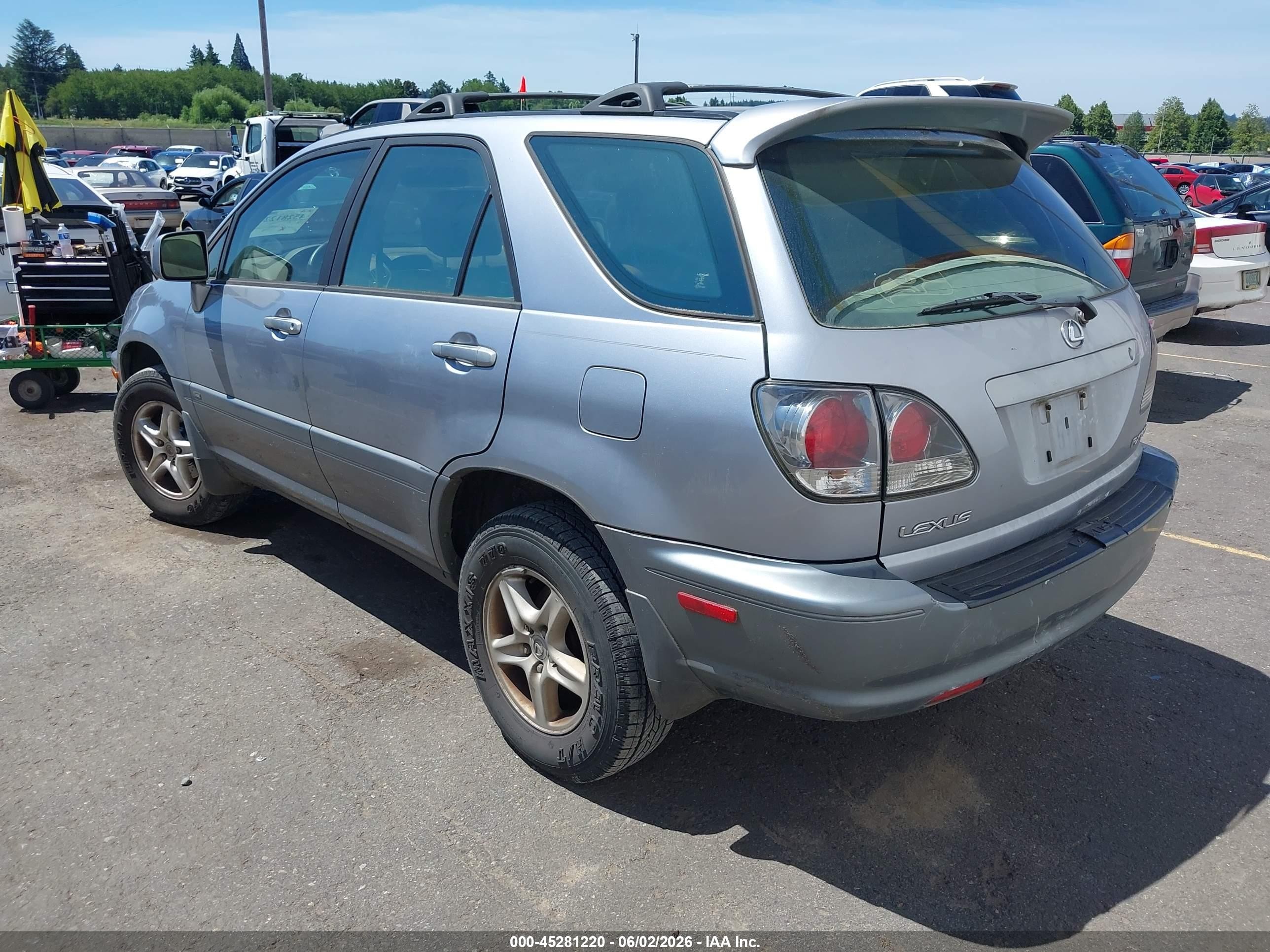 2001 Lexus Rx 300   Silver vin: JTJHF10UX10231724