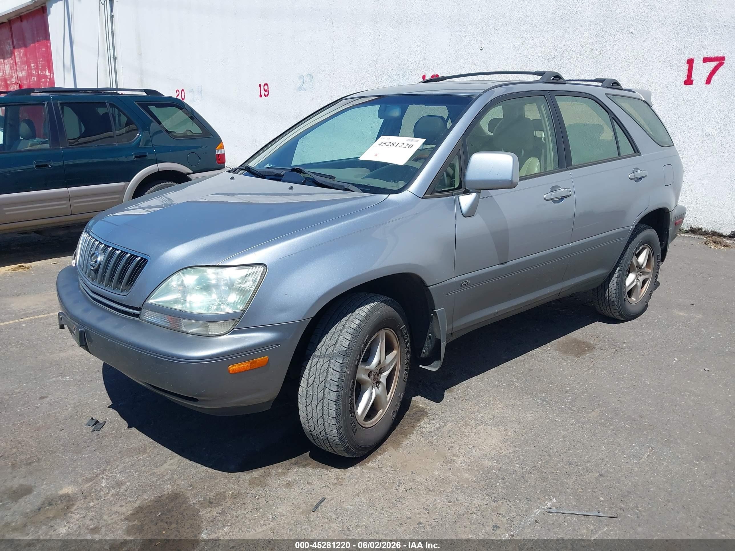 2001 Lexus Rx 300   Silver vin: JTJHF10UX10231724