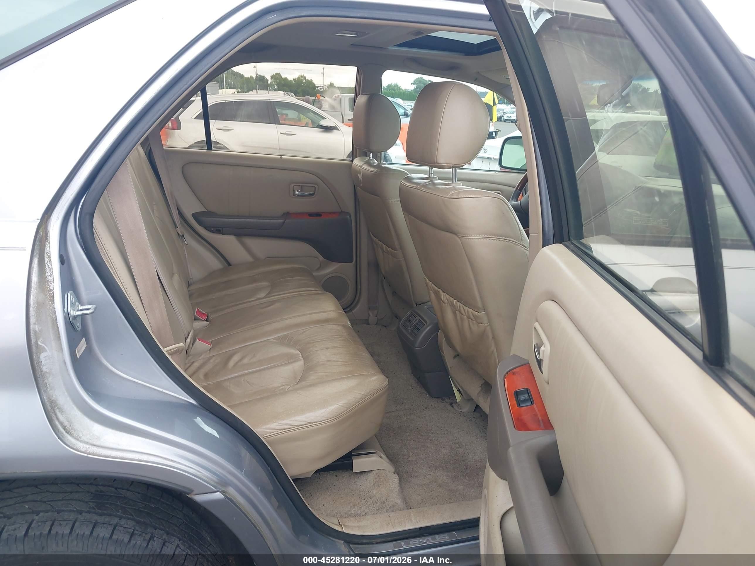 2001 Lexus Rx 300   Silver vin: JTJHF10UX10231724