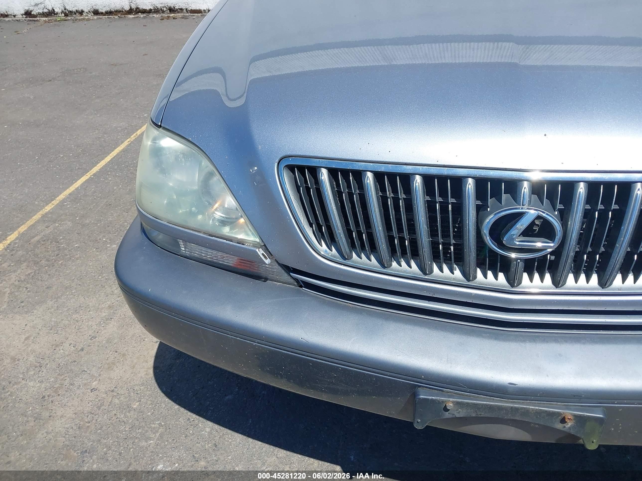 2001 Lexus Rx 300   Silver vin: JTJHF10UX10231724