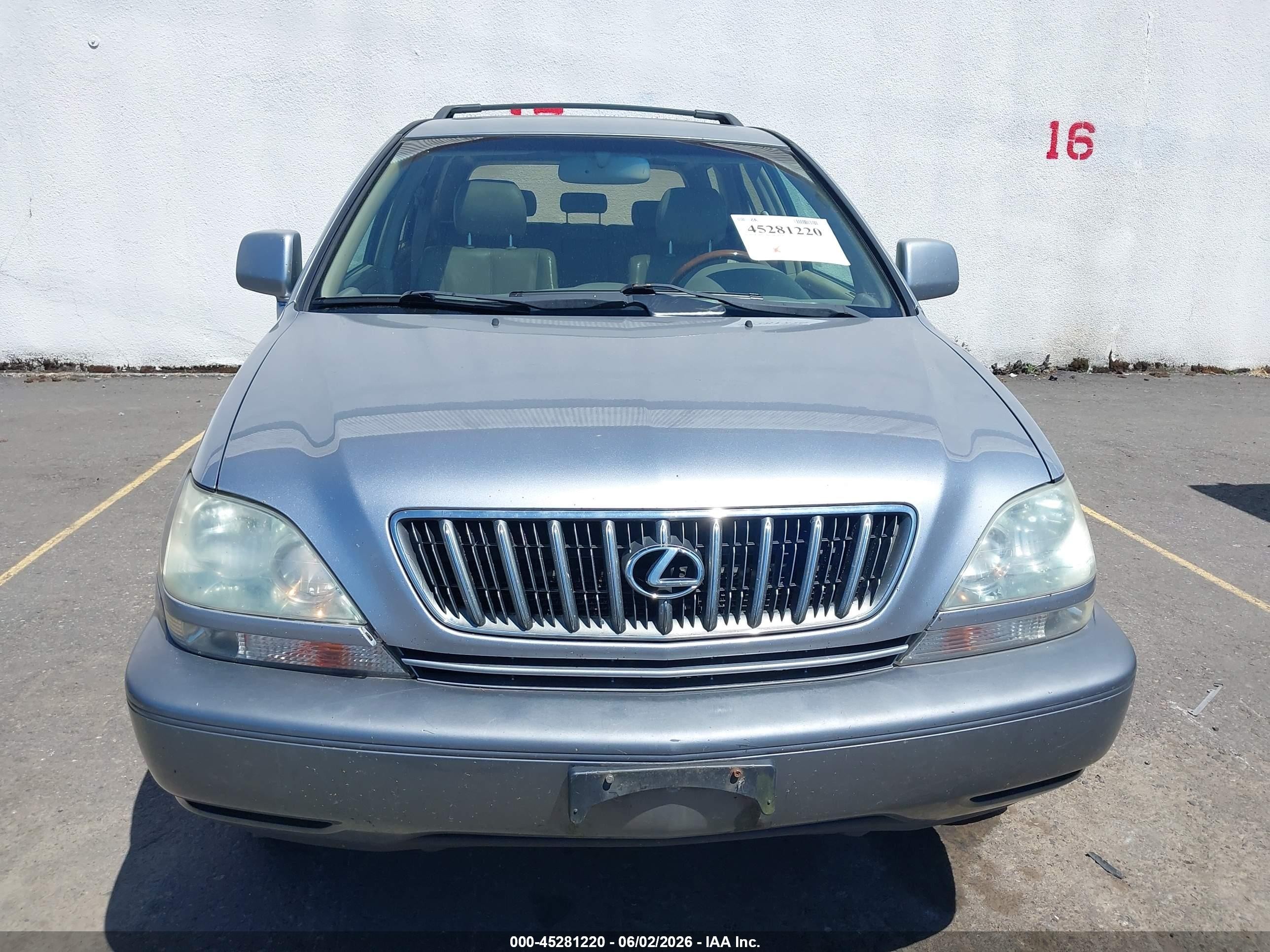 2001 Lexus Rx 300   Silver vin: JTJHF10UX10231724