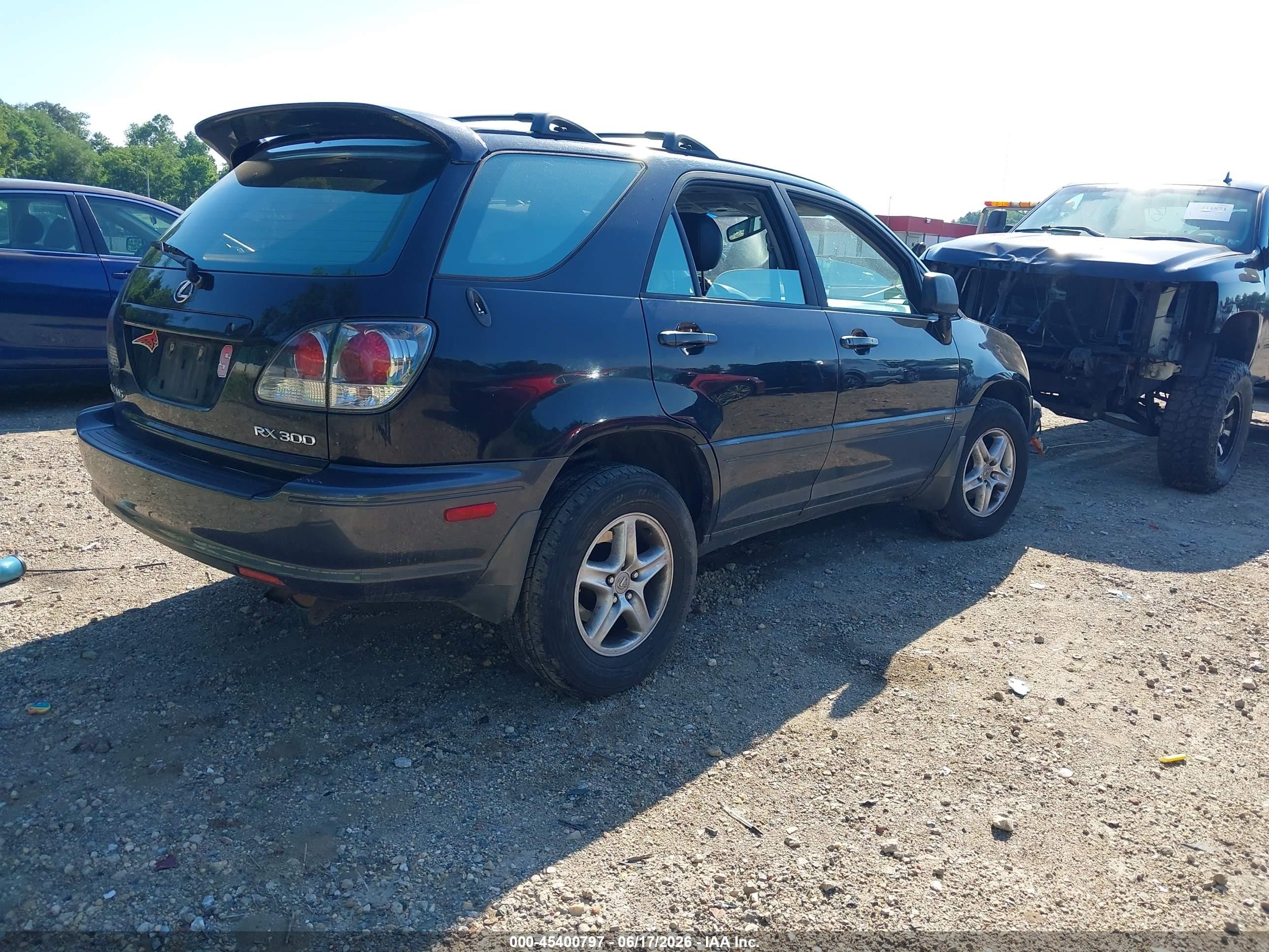 2002 Lexus Rx 300   Black vin: JTJHF10UX20236083