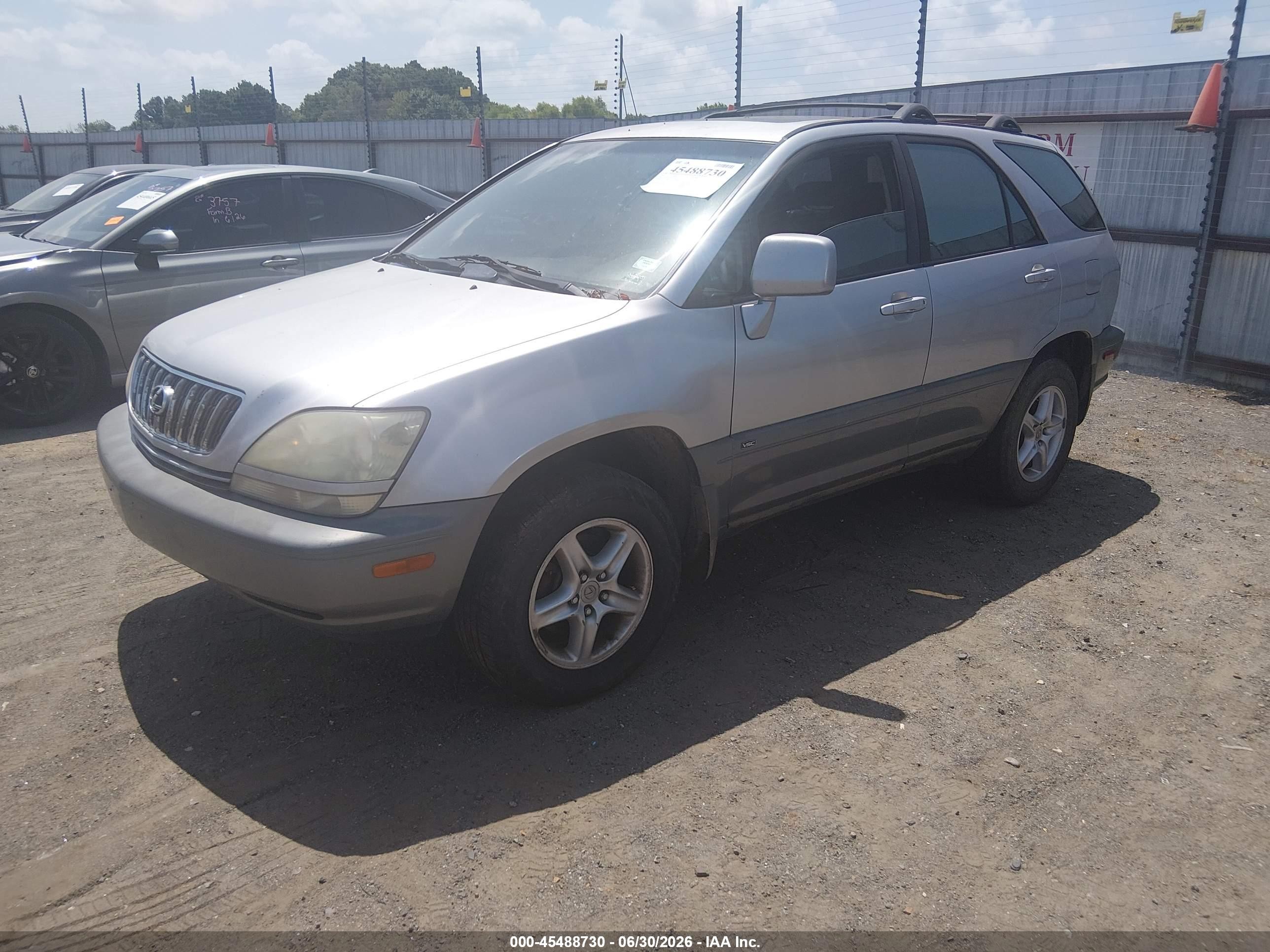2002 Lexus Rx 300   Silver vin: JTJHF10UX20271125