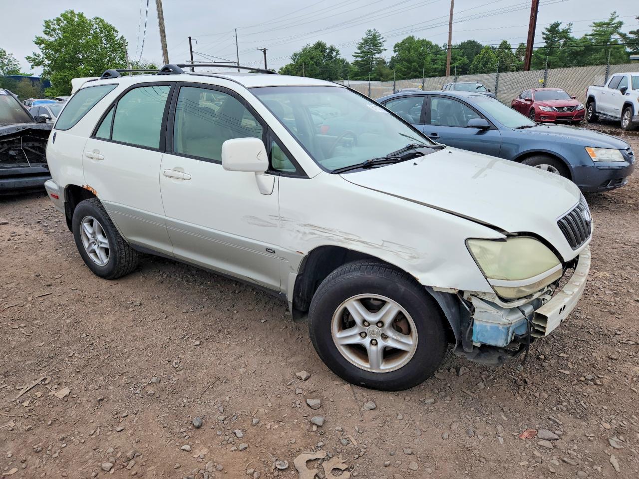 2002 Lexus Rx 300 White vin: JTJHF10UX20285073