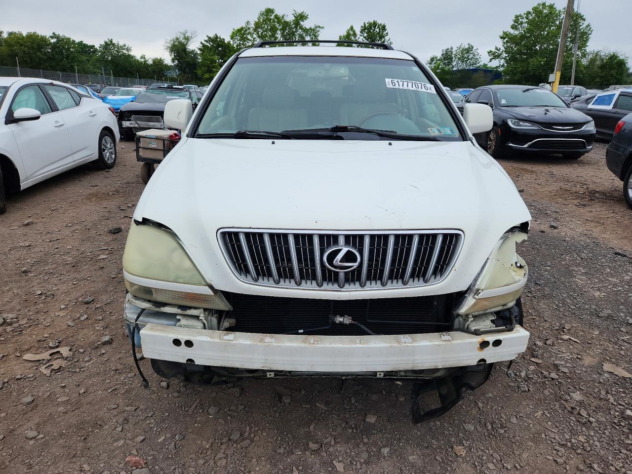 2002 Lexus Rx 300 White vin: JTJHF10UX20285073