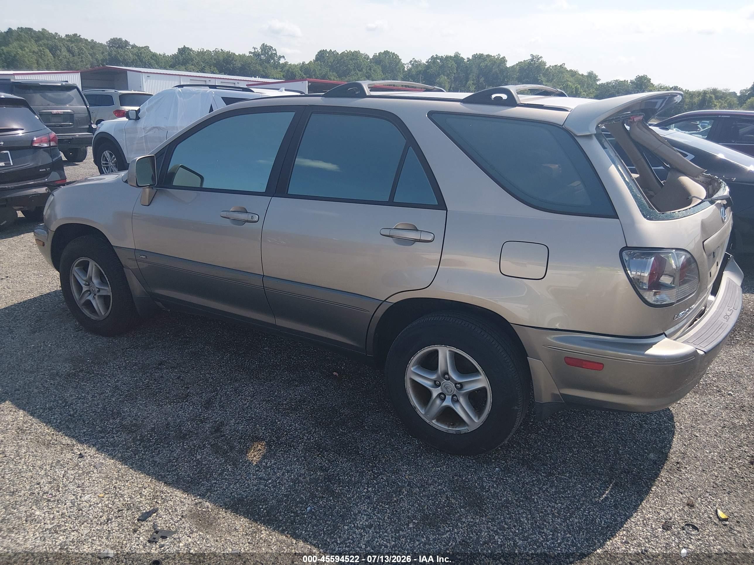 2003 Lexus Rx 300   Gold vin: JTJHF10UX30308787