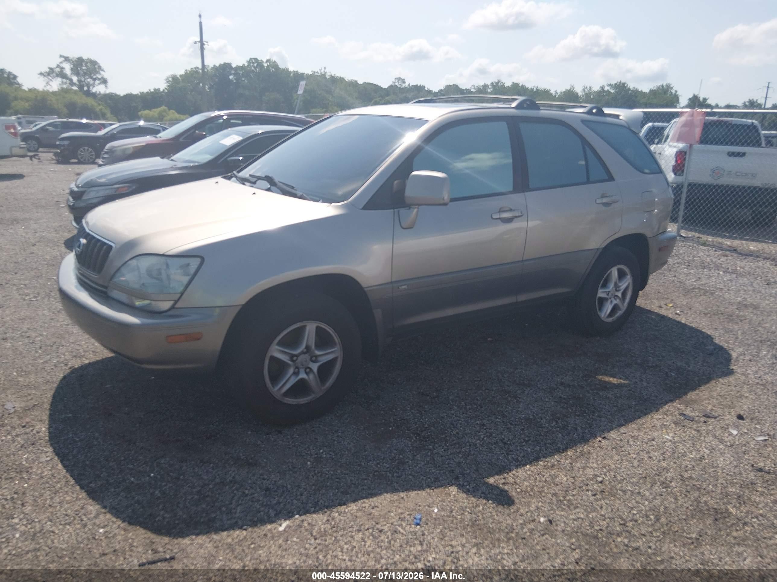 2003 Lexus Rx 300   Gold vin: JTJHF10UX30308787