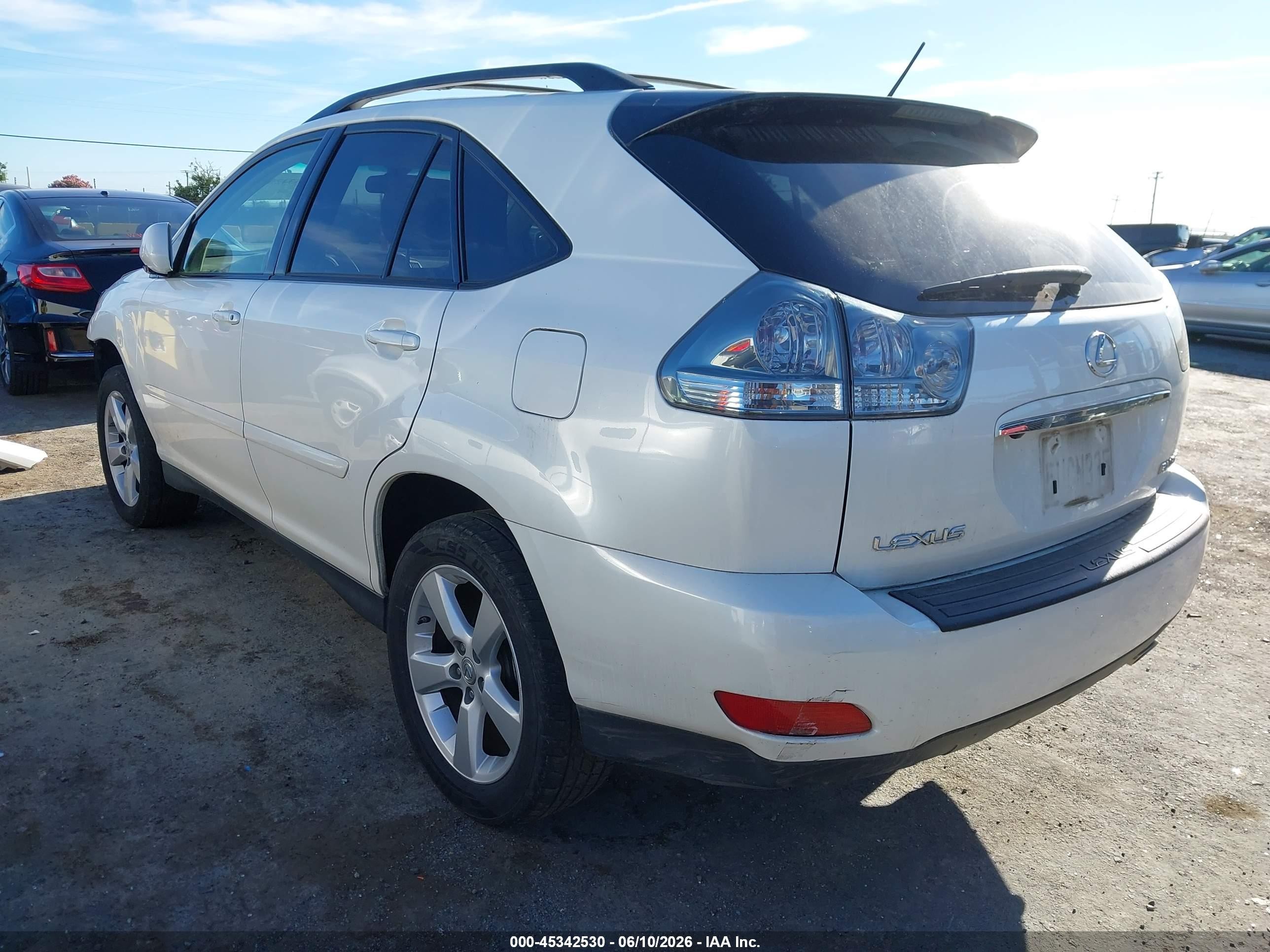 2007 Lexus Rx 350   White vin: JTJHK31U072004688