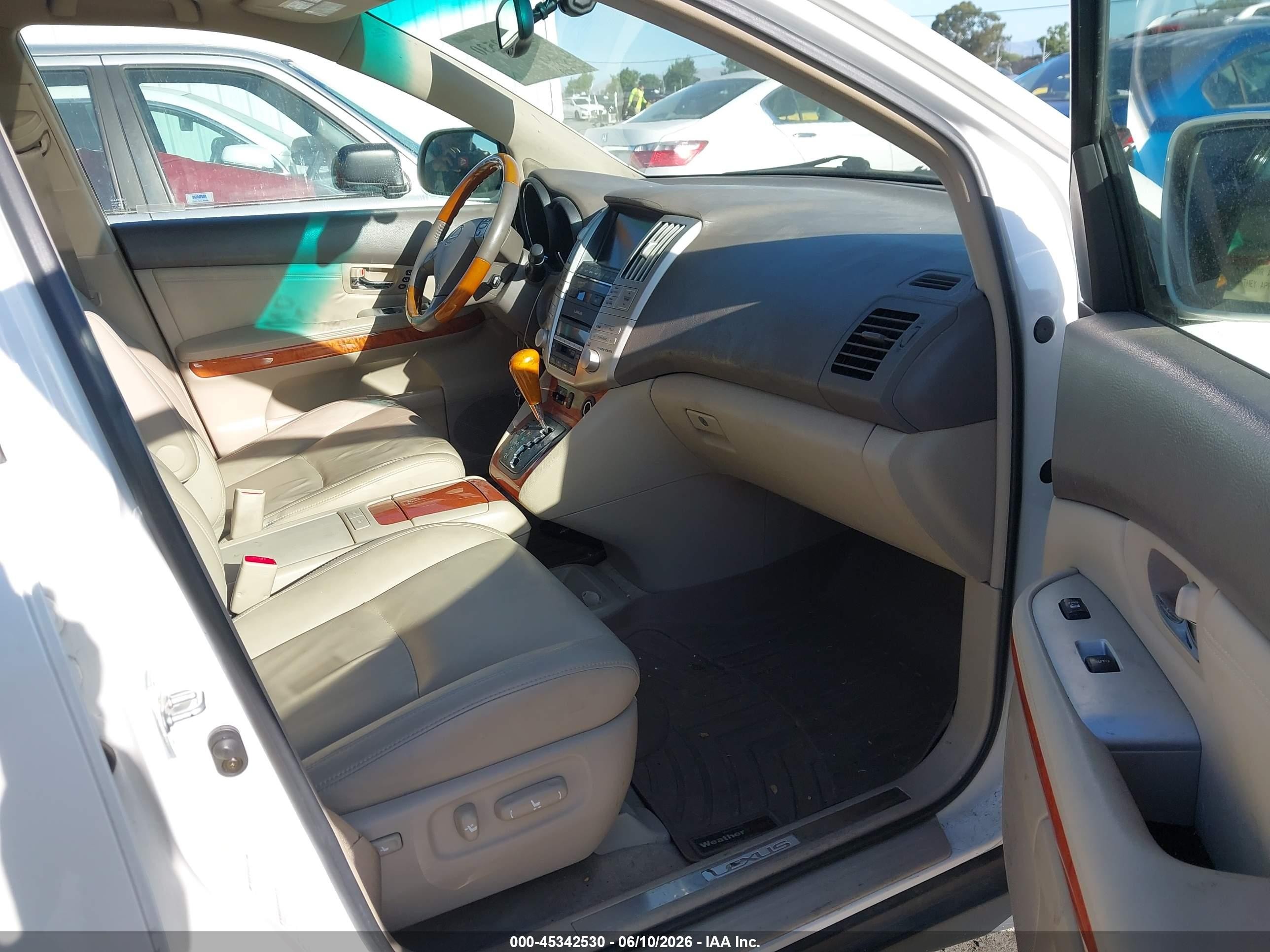 2007 Lexus Rx 350   White vin: JTJHK31U072004688