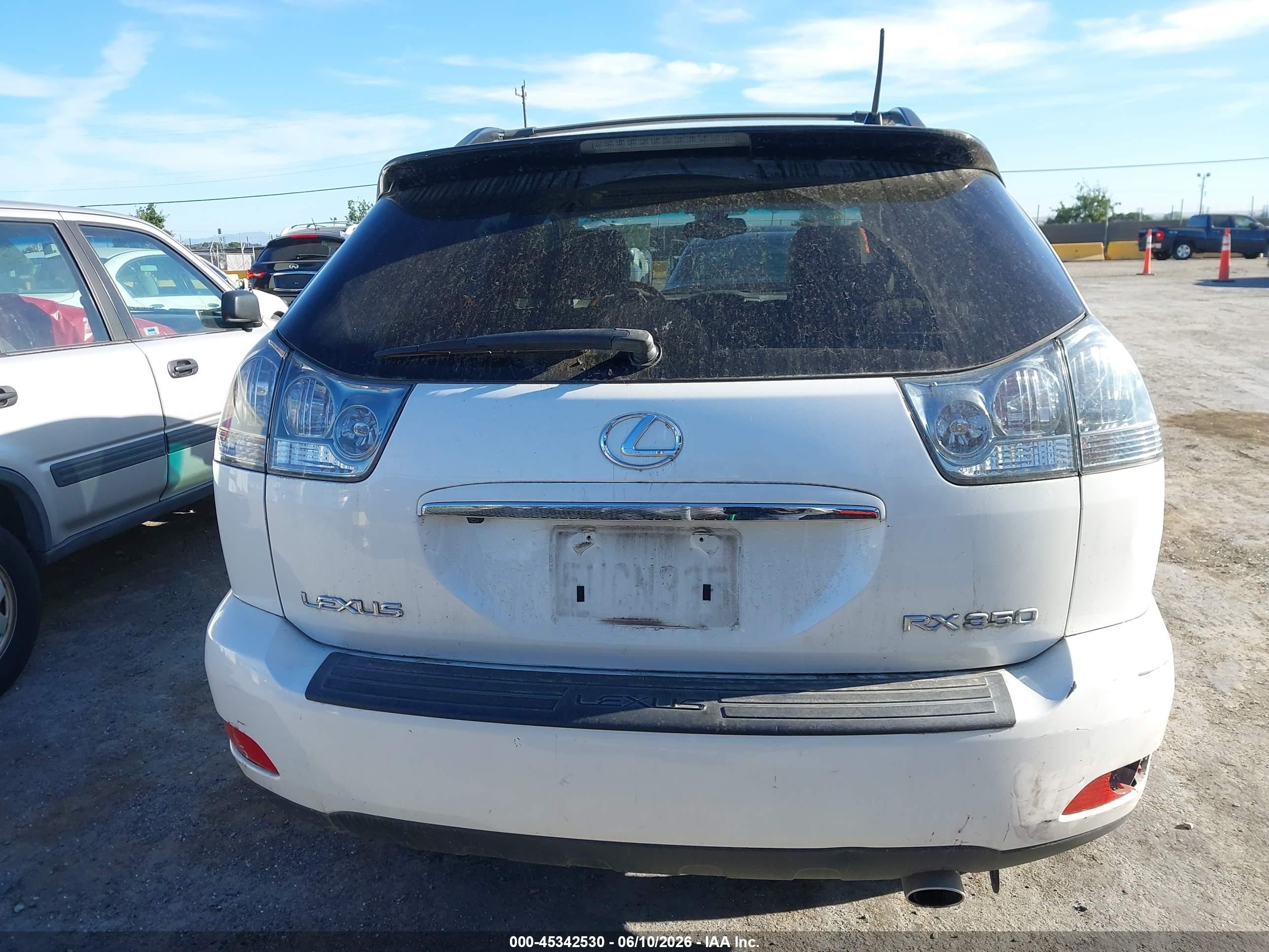 2007 Lexus Rx 350   White vin: JTJHK31U072004688