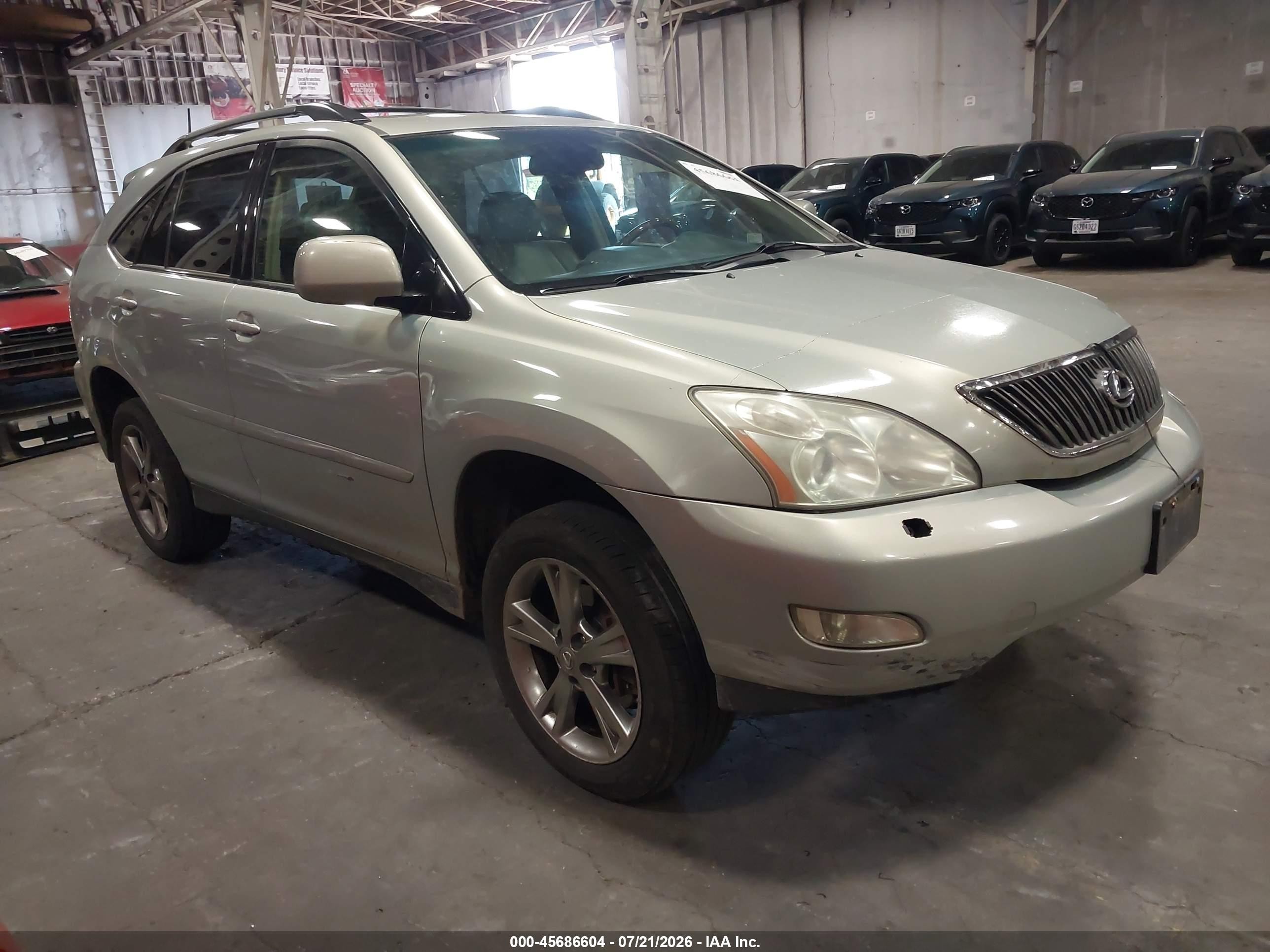 2007 Lexus Rx 350   Silver vin: JTJHK31U172003274