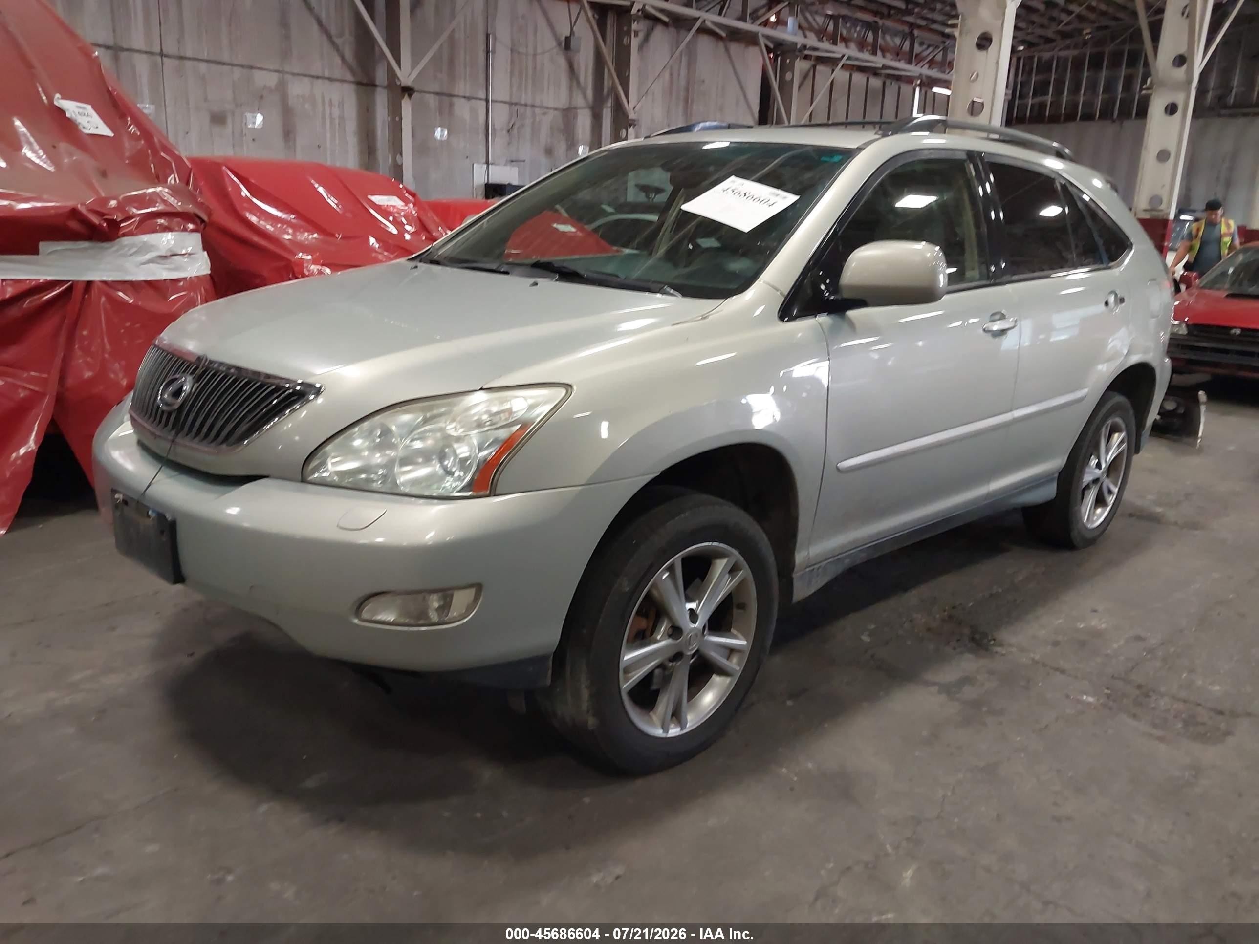 2007 Lexus Rx 350   Silver vin: JTJHK31U172003274