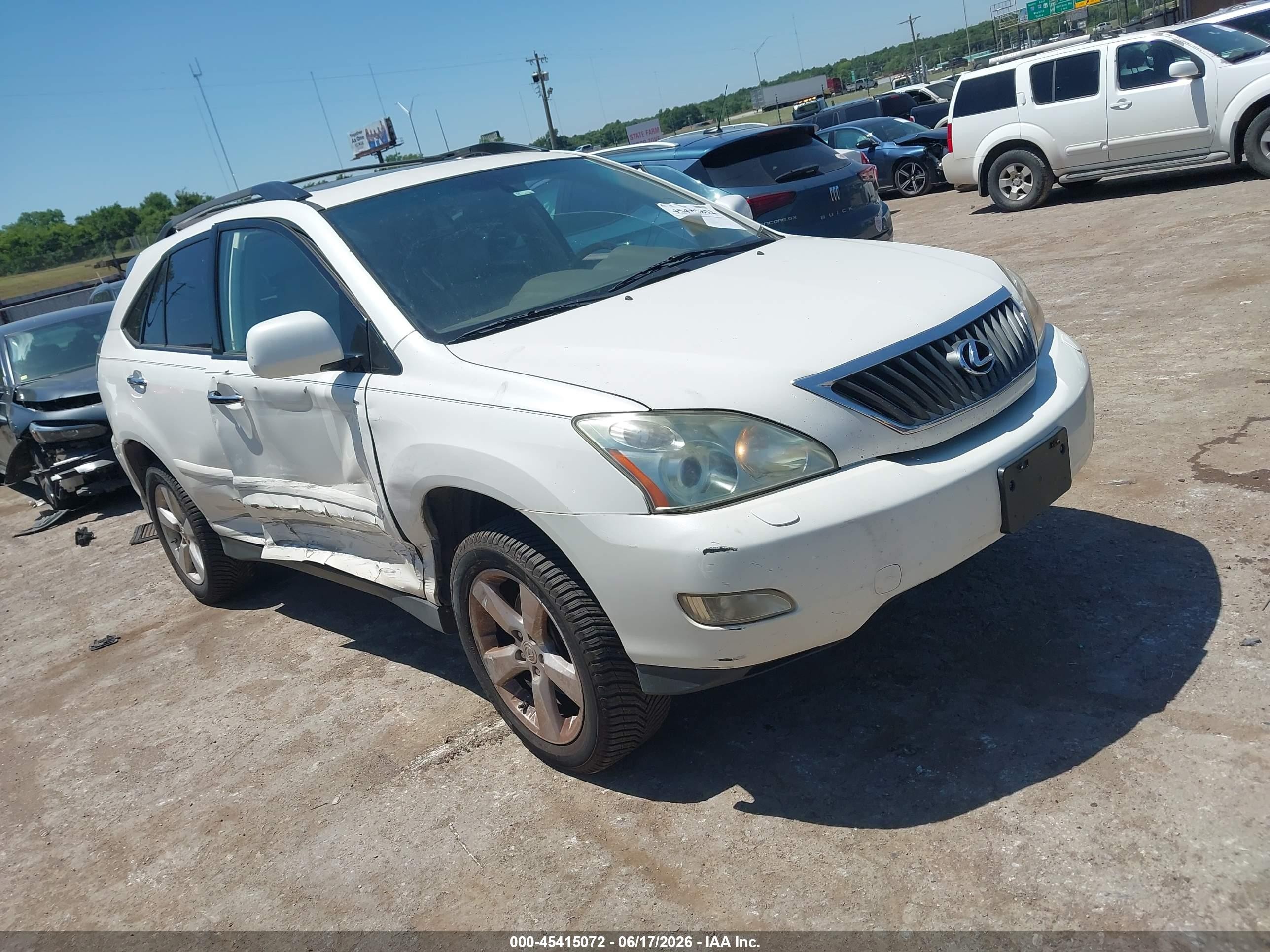 2008 Lexus Rx 350   White vin: JTJHK31U882853601