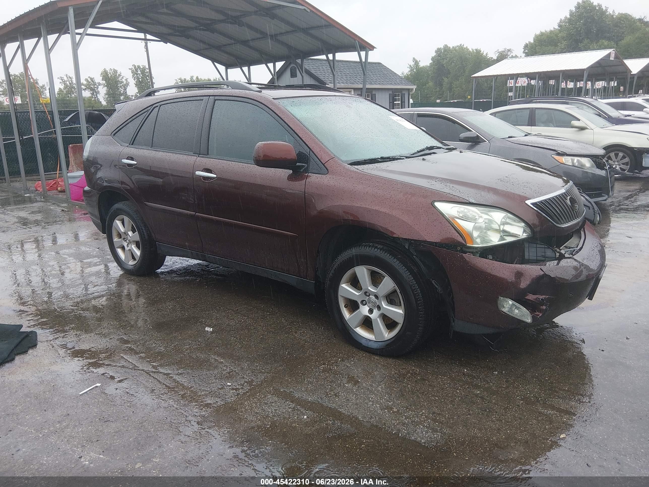 2009 Lexus Rx 350   Red vin: JTJHK31U892057366