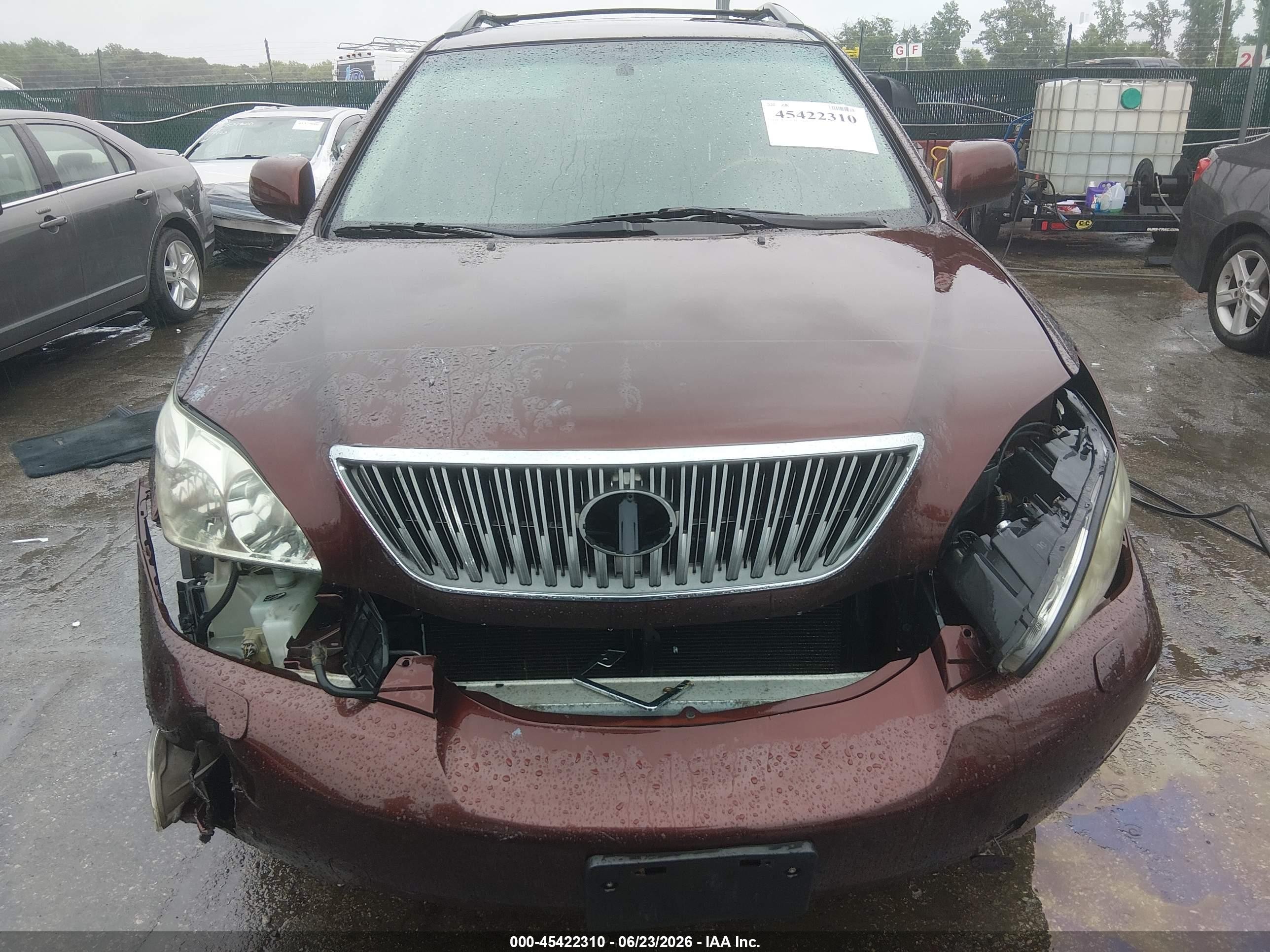 2009 Lexus Rx 350   Red vin: JTJHK31U892057366