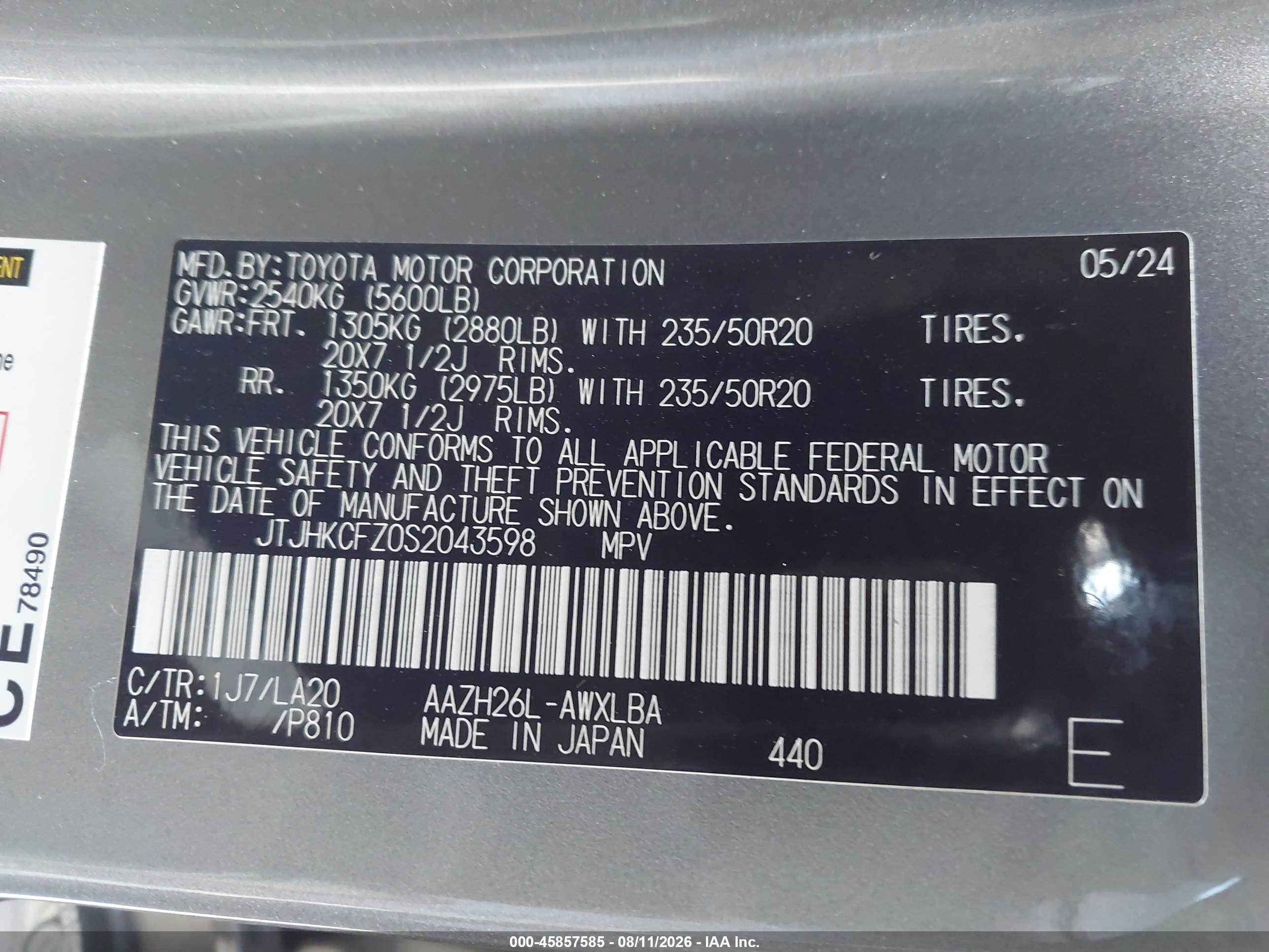2025 Lexus Nx 450h+ Luxury Silver vin: JTJHKCFZ0S2043598