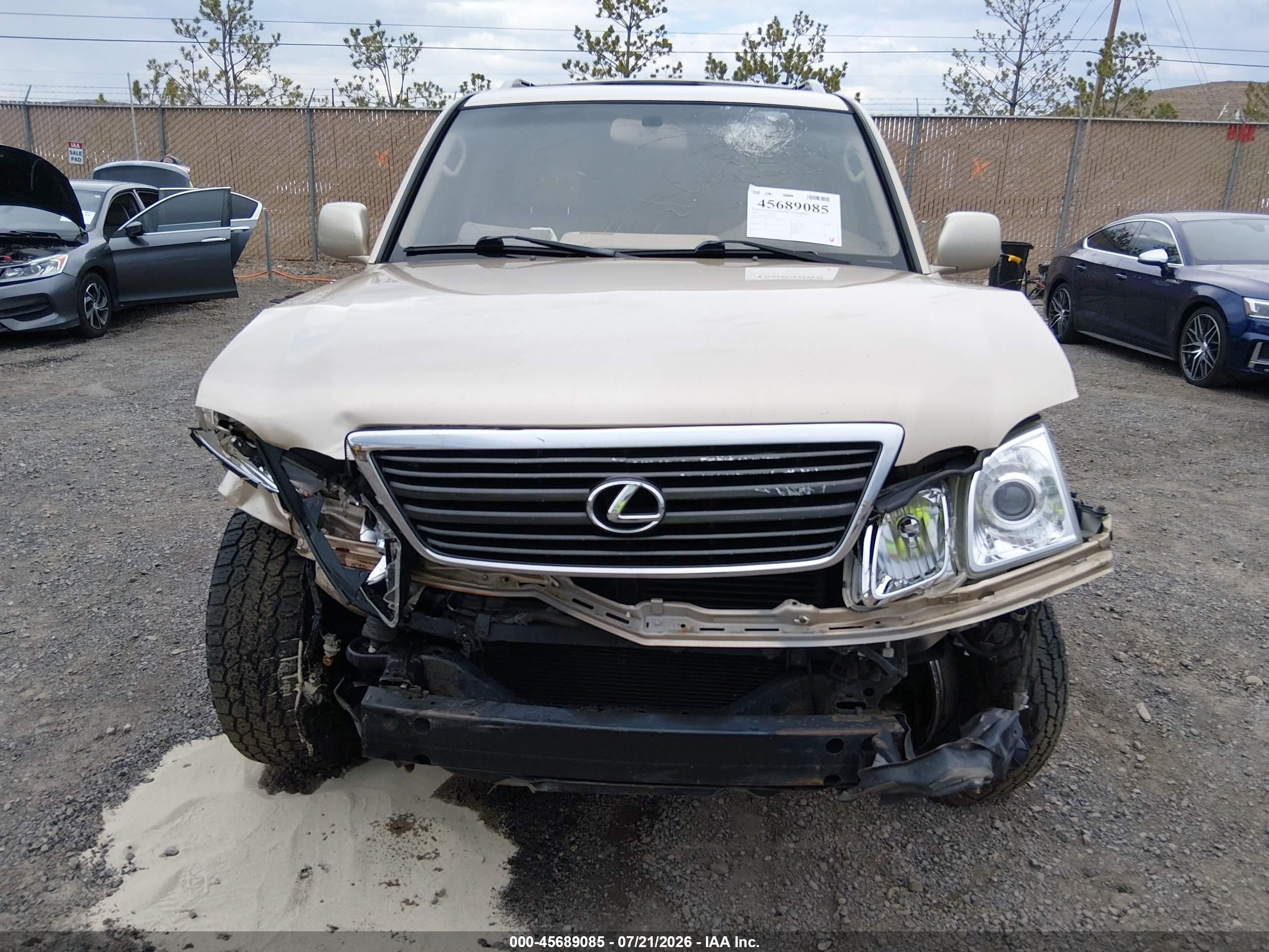 2001 Lexus Lx 470   Brown vin: JTJHT00W013507332