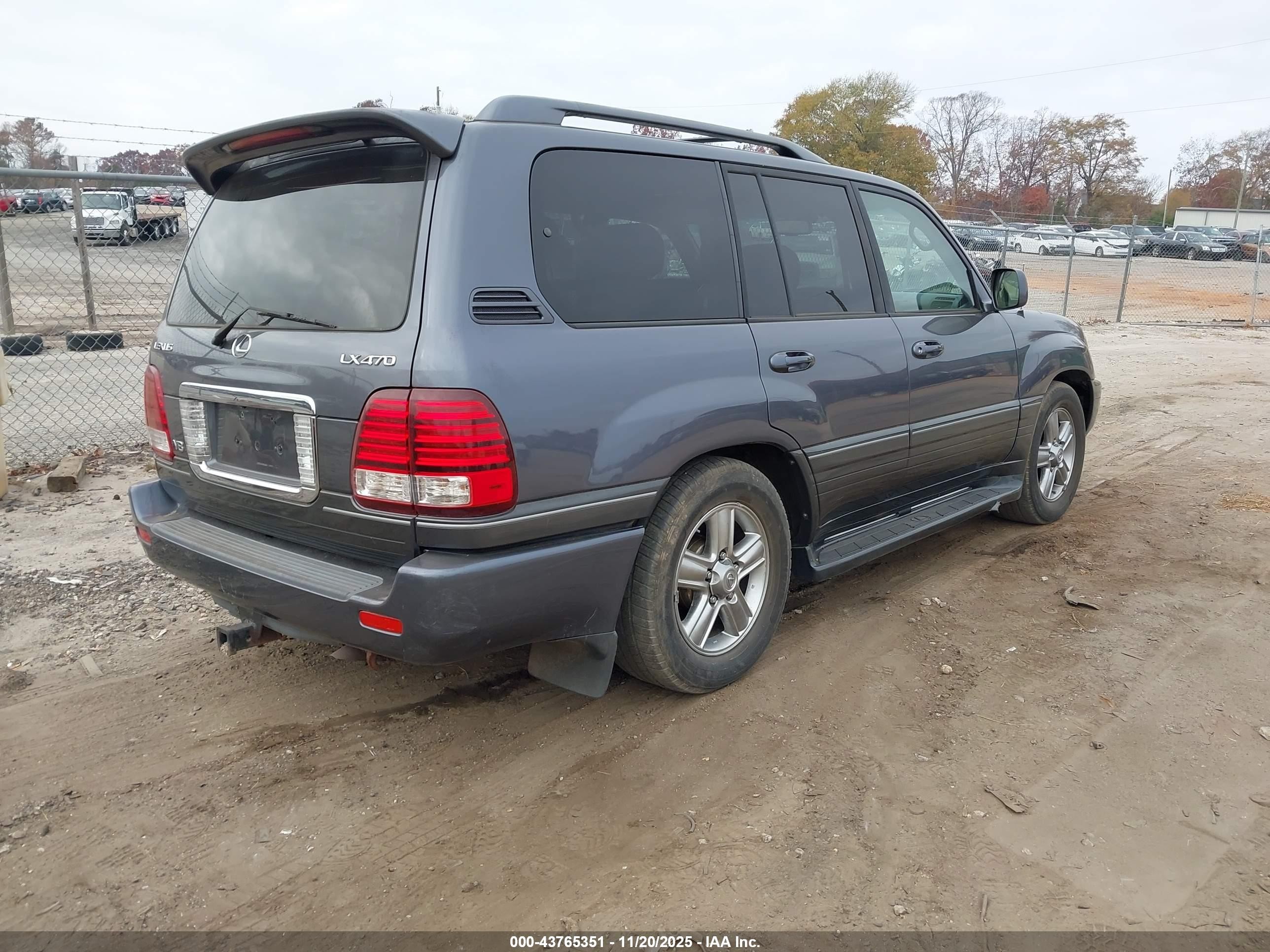 2006 Lexus Lx 470   Gray vin: JTJHT00W064018771