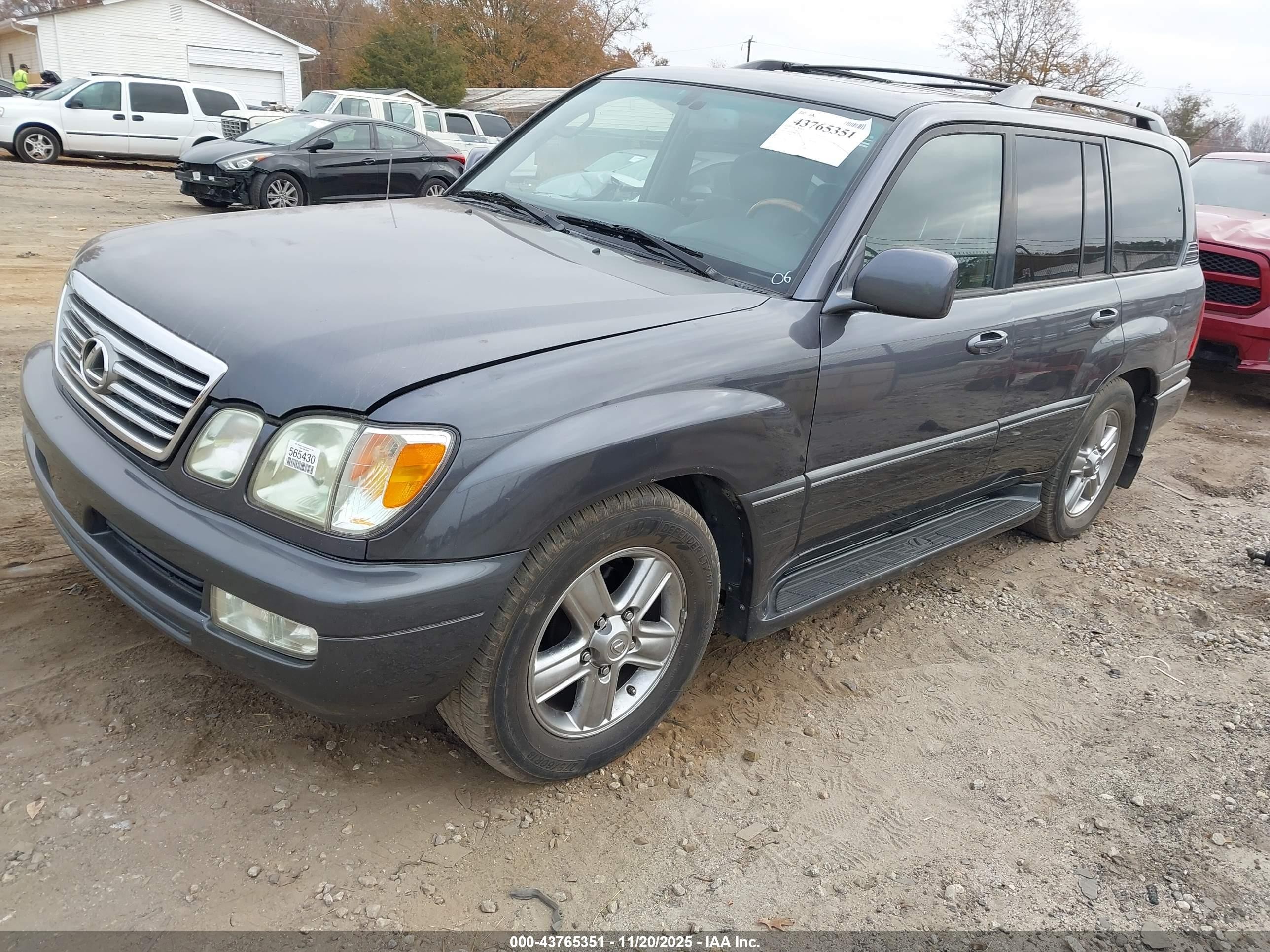 2006 Lexus Lx 470   Gray vin: JTJHT00W064018771