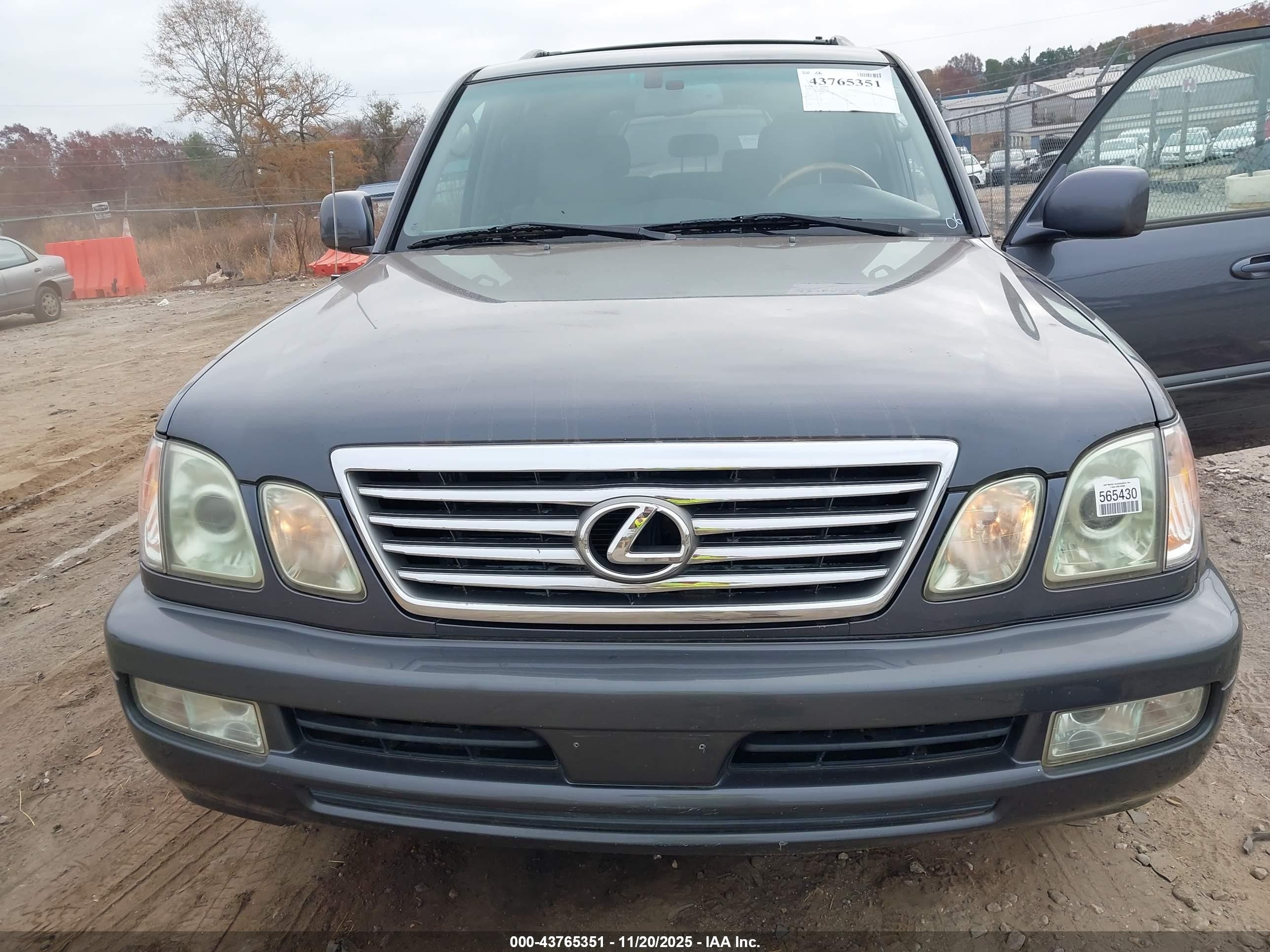 2006 Lexus Lx 470   Gray vin: JTJHT00W064018771