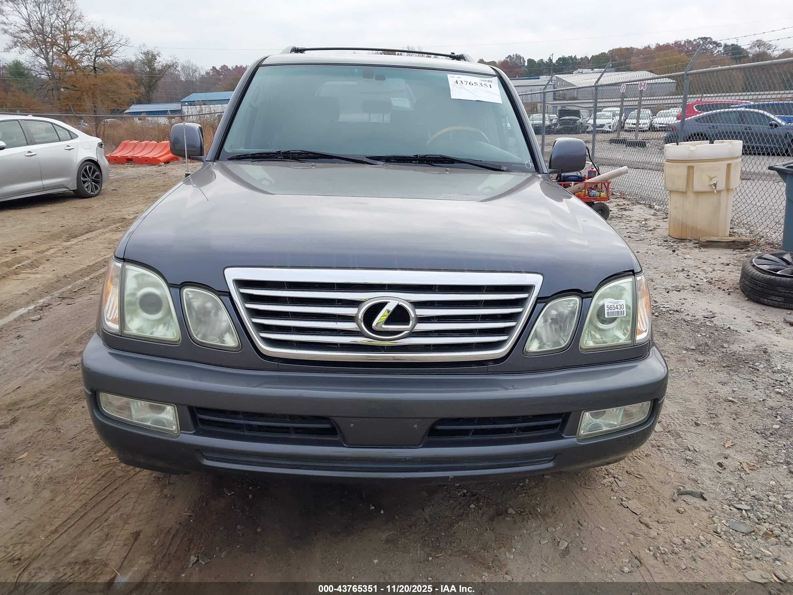 2006 Lexus Lx 470   Gray vin: JTJHT00W064018771