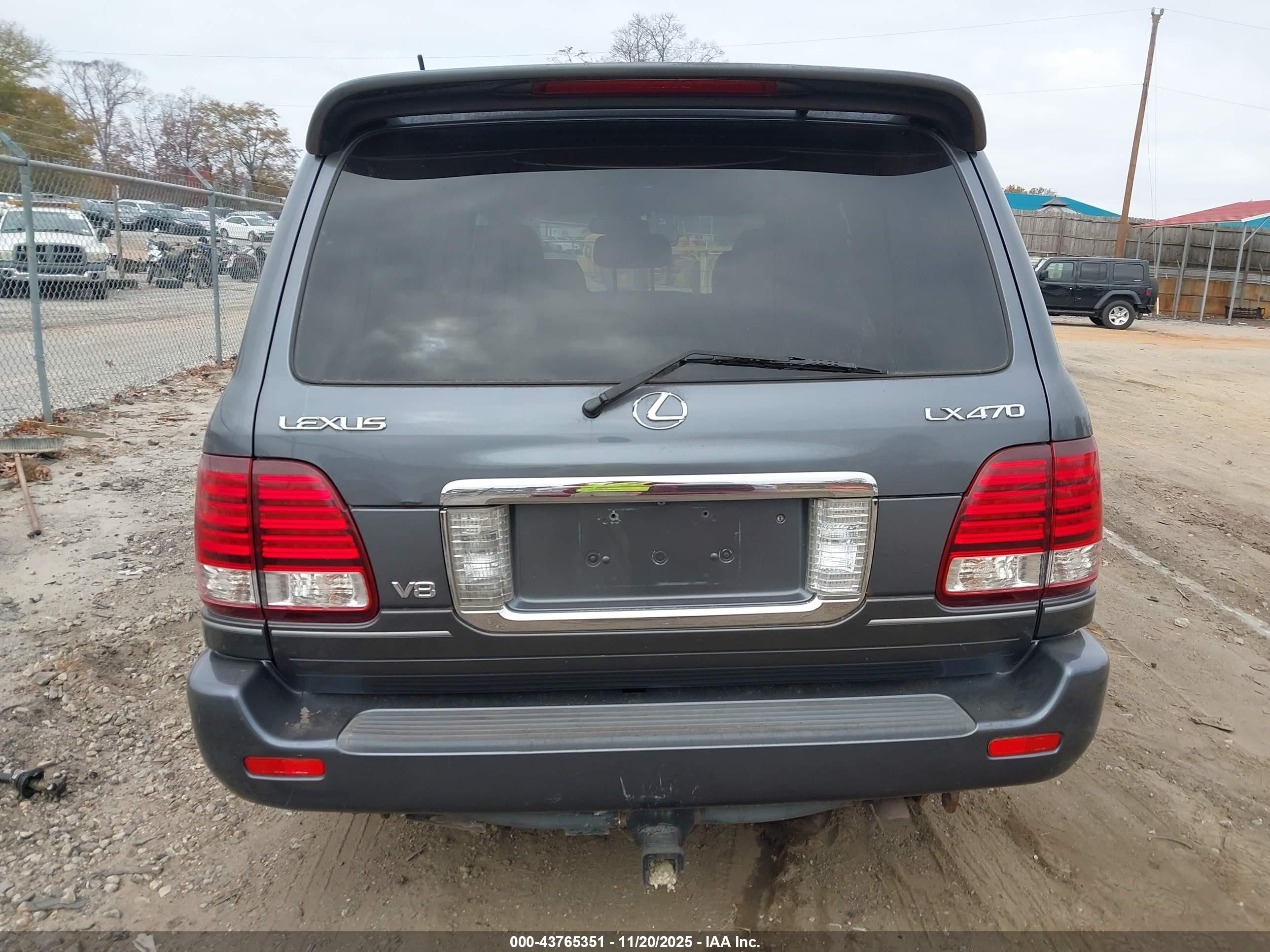 2006 Lexus Lx 470   Gray vin: JTJHT00W064018771